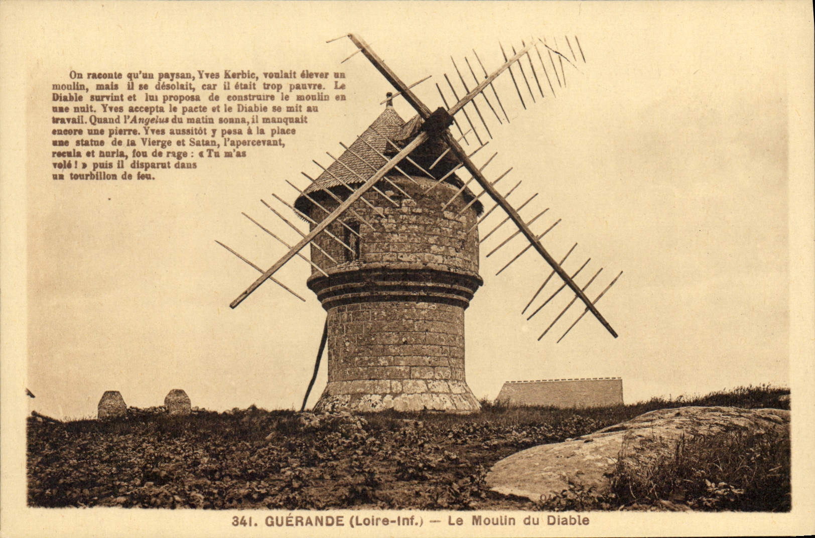 CPA Guerande Loire inf Le Moulin du Diable 