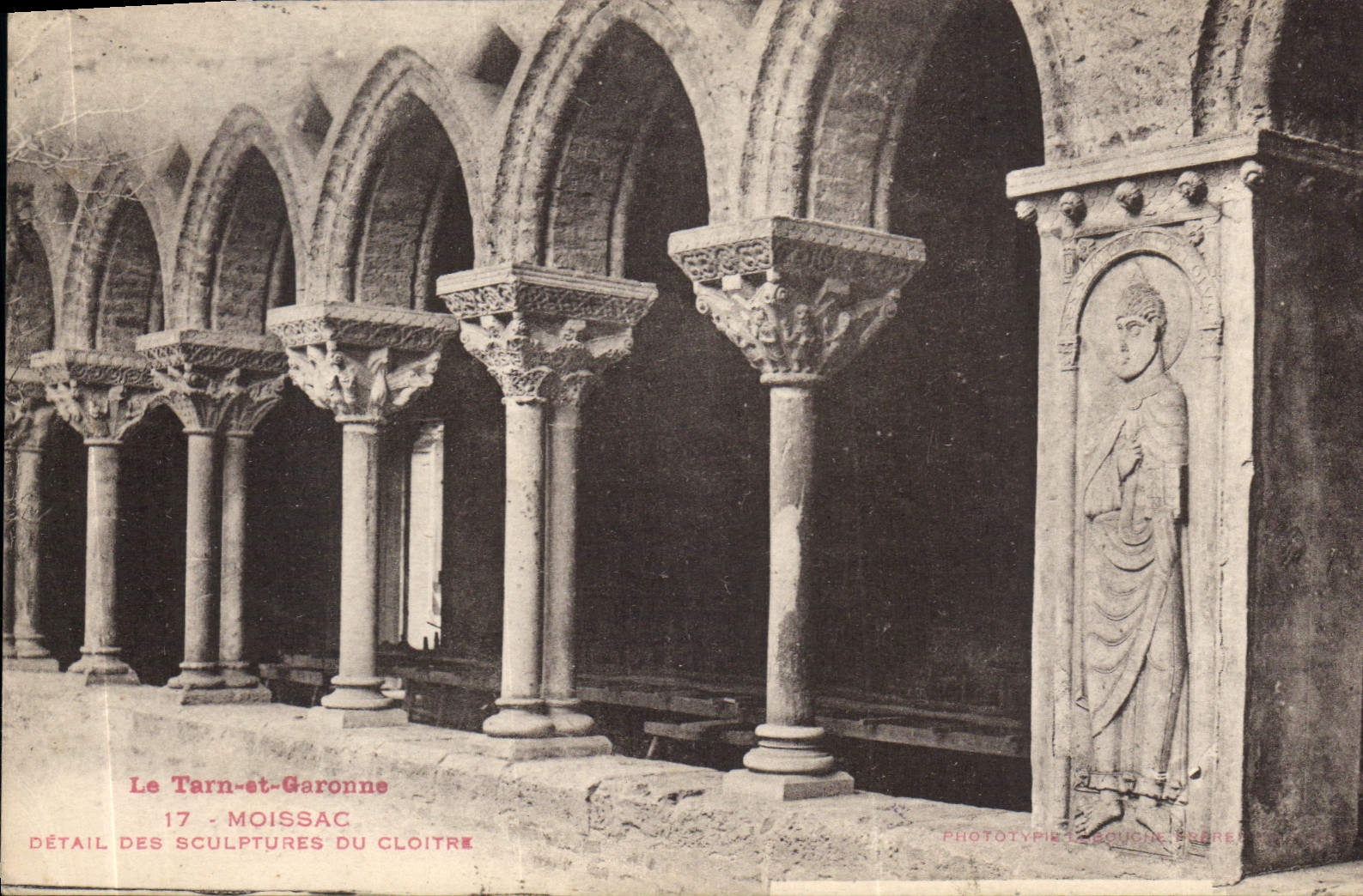 CPA Le Tarn et Garonne Moissac Detail des Sculptures du Cloitre