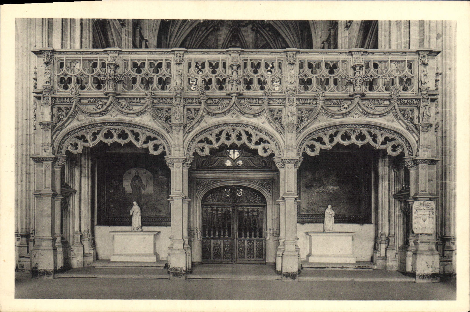 CPA Eglise de Brou Le jube 