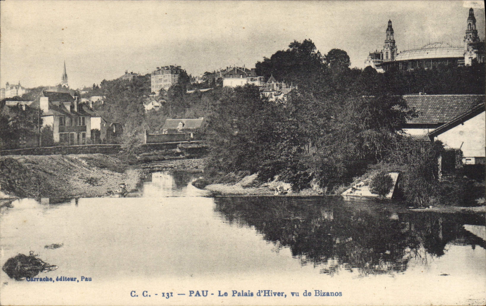 CPA Pau Le Palais d'Hiver vu de Bizanos 