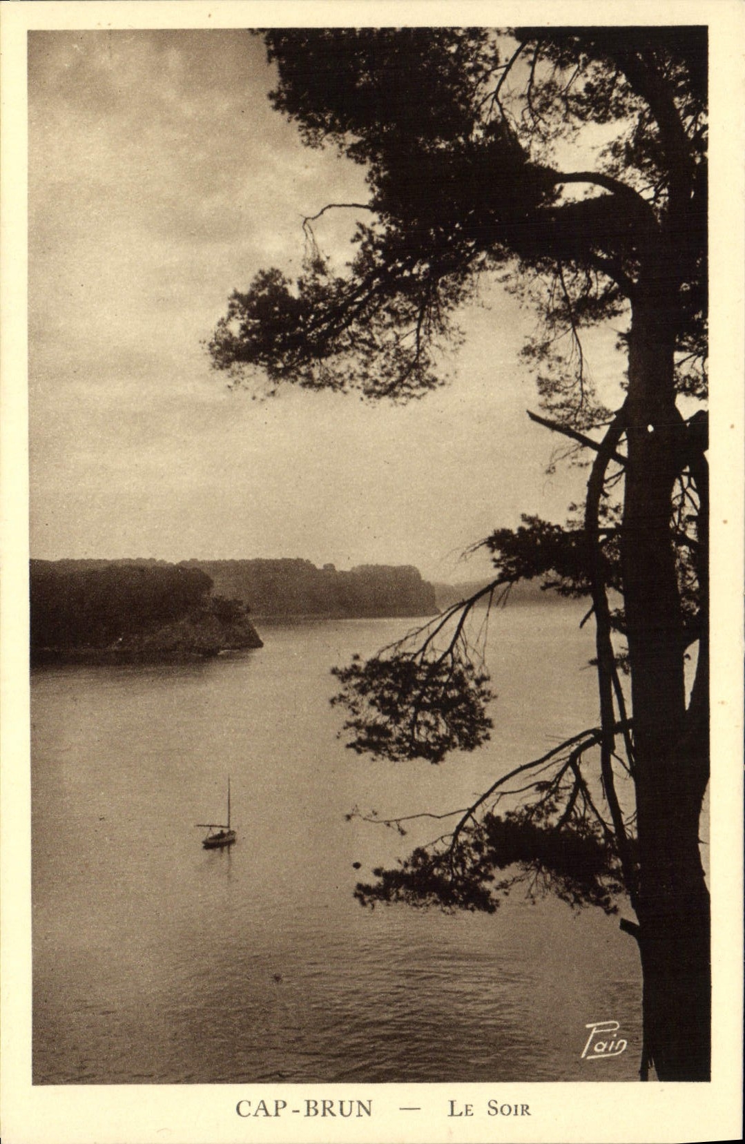 CPA Cap Brun le Soir 