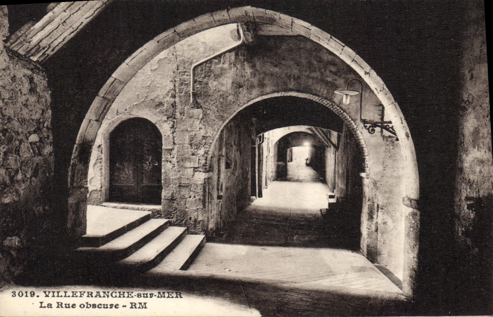 CPA Villefranche sur Mer La Rue obscure