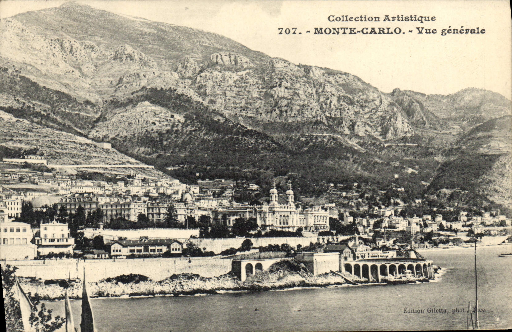 CPA Collection Artistique Monte Carlo Vue generale 