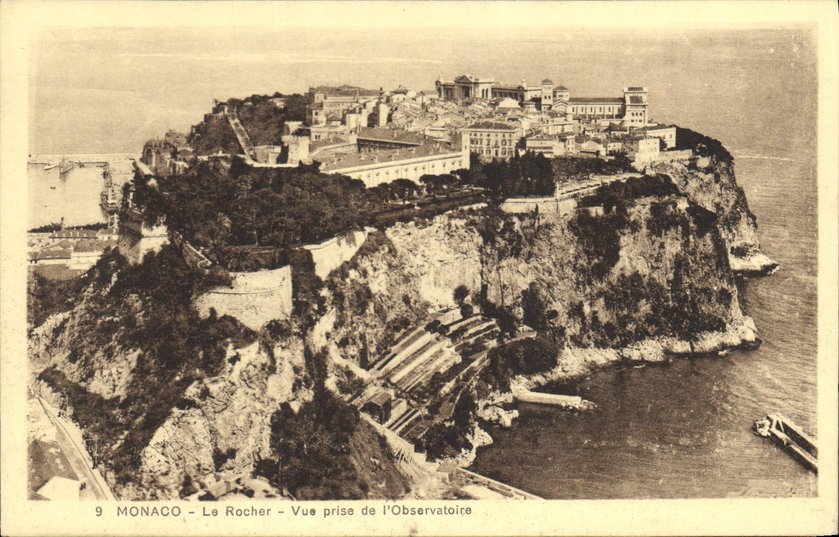 CPA Monaco Le Rocher Vue prise de l'Observatoire 