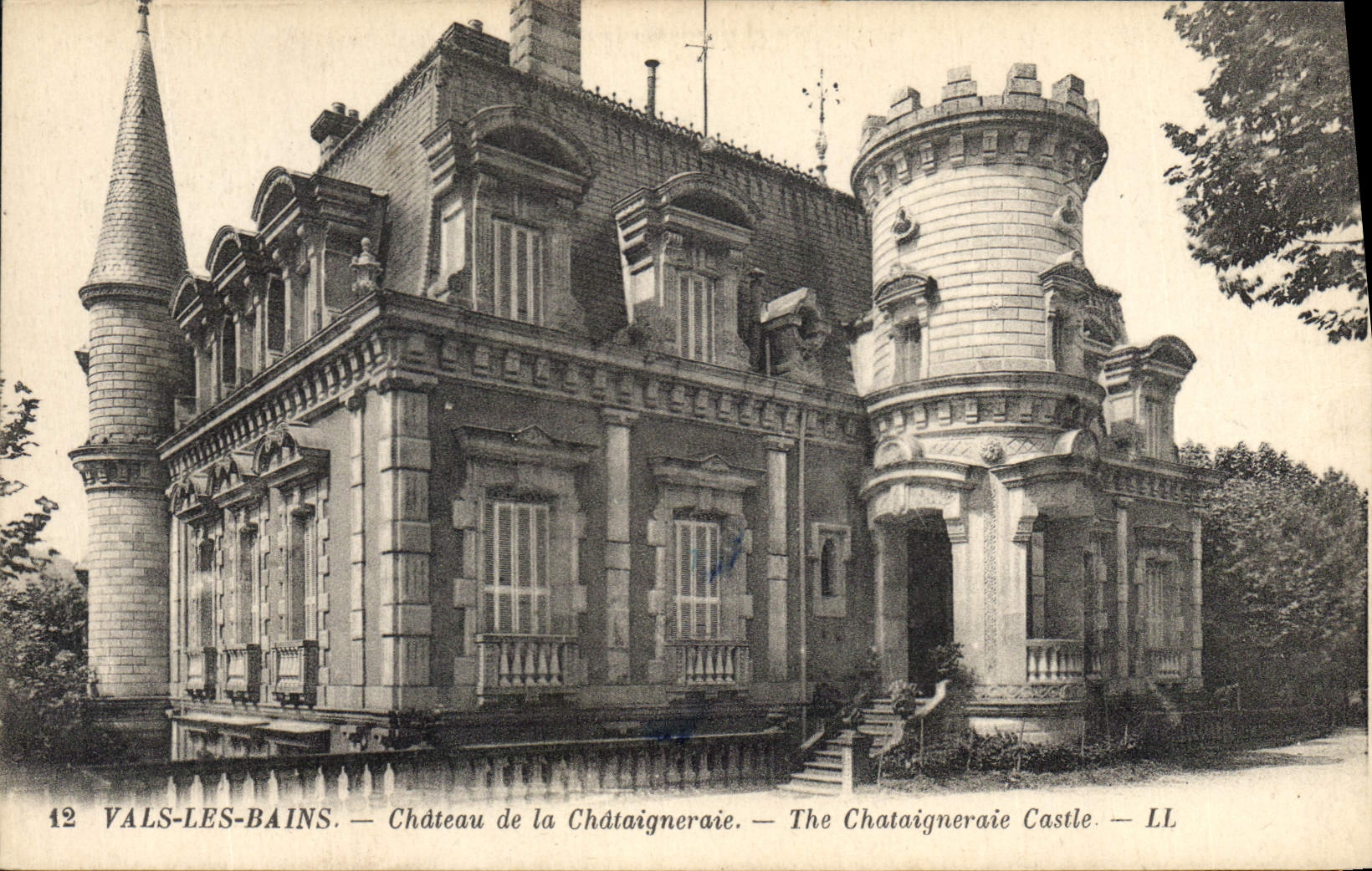 CPA Vals les Bains Chateau de la Chataigneraie