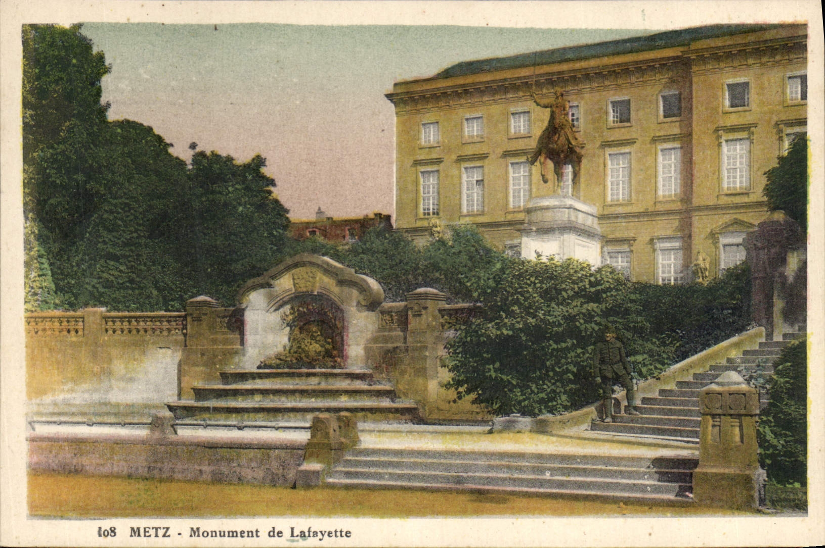 CPA Metz Monument de Lafayette 
