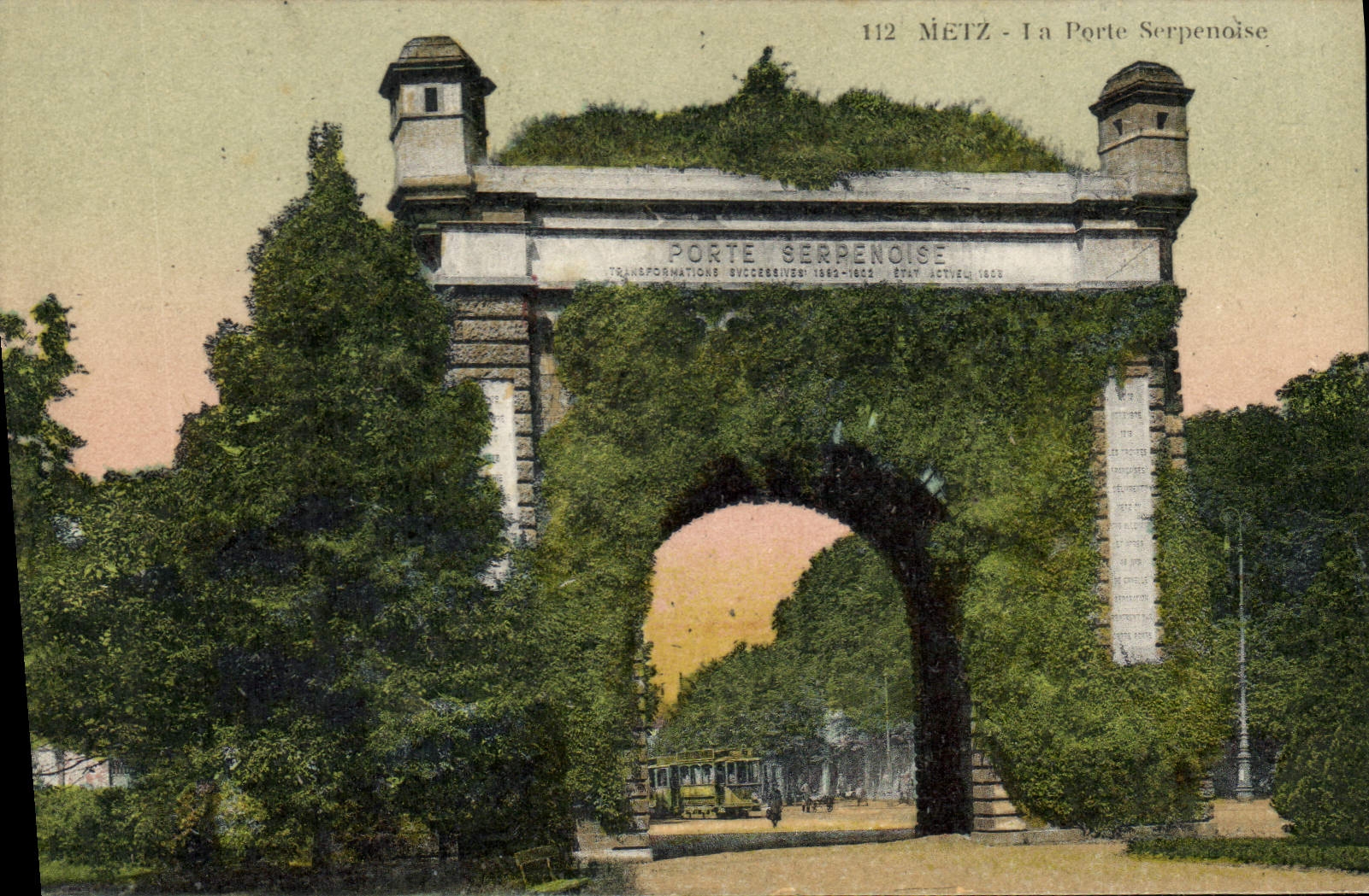 CPA Metz La Porte Serpenoise 