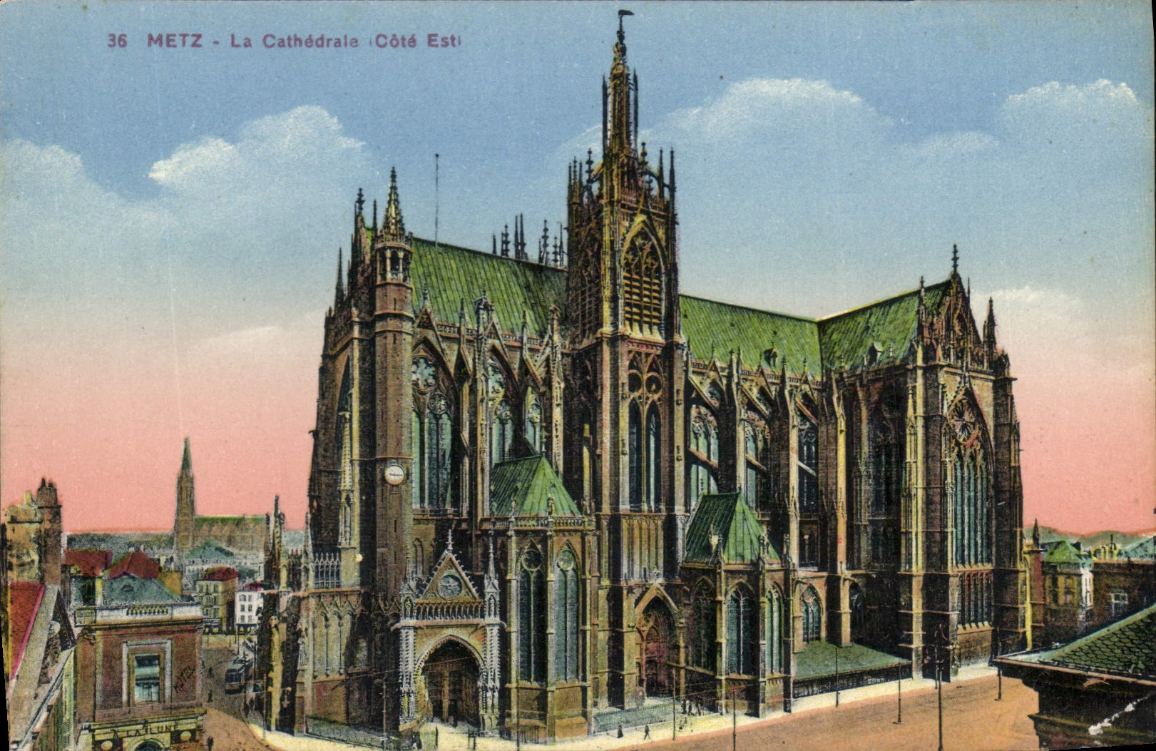 CPA Metz La Cathedrale Cote Est 