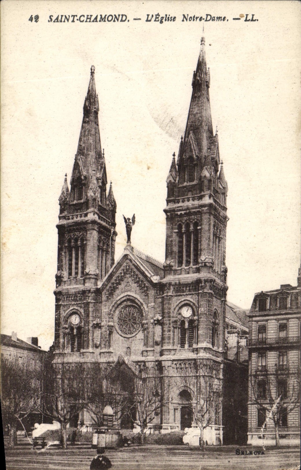 CPA Saint Chamond l'Eglise Notre Dame