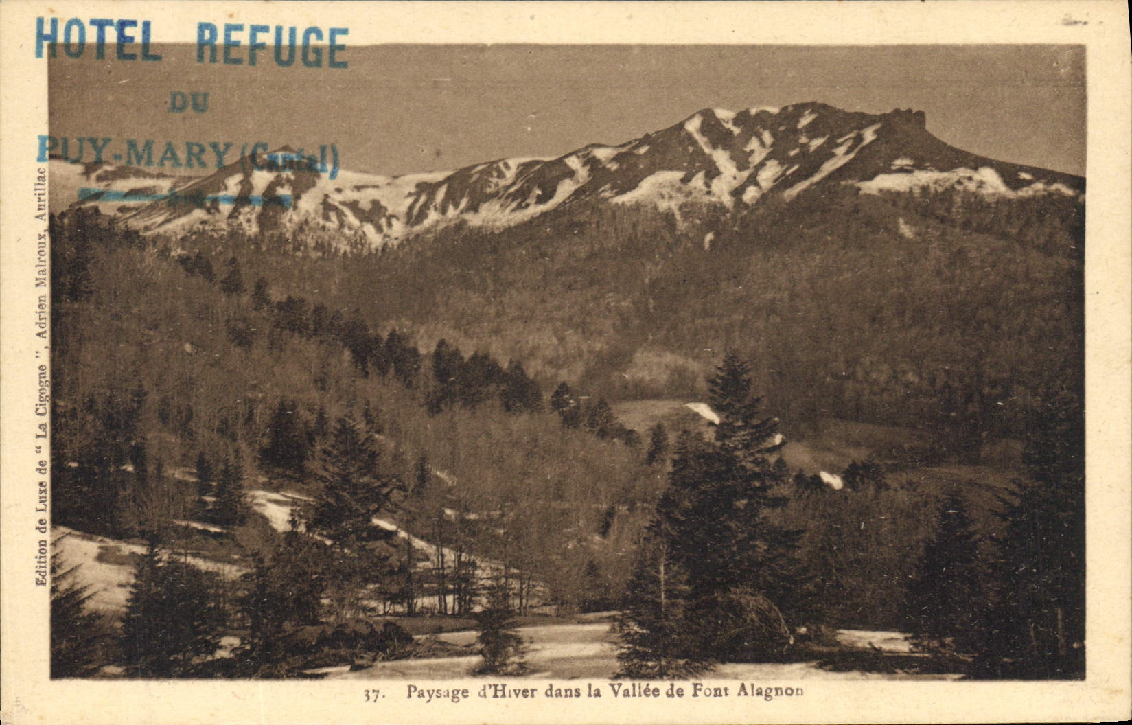 CPA Paysage d'Hiver dans la Vallee de Font Alegnon