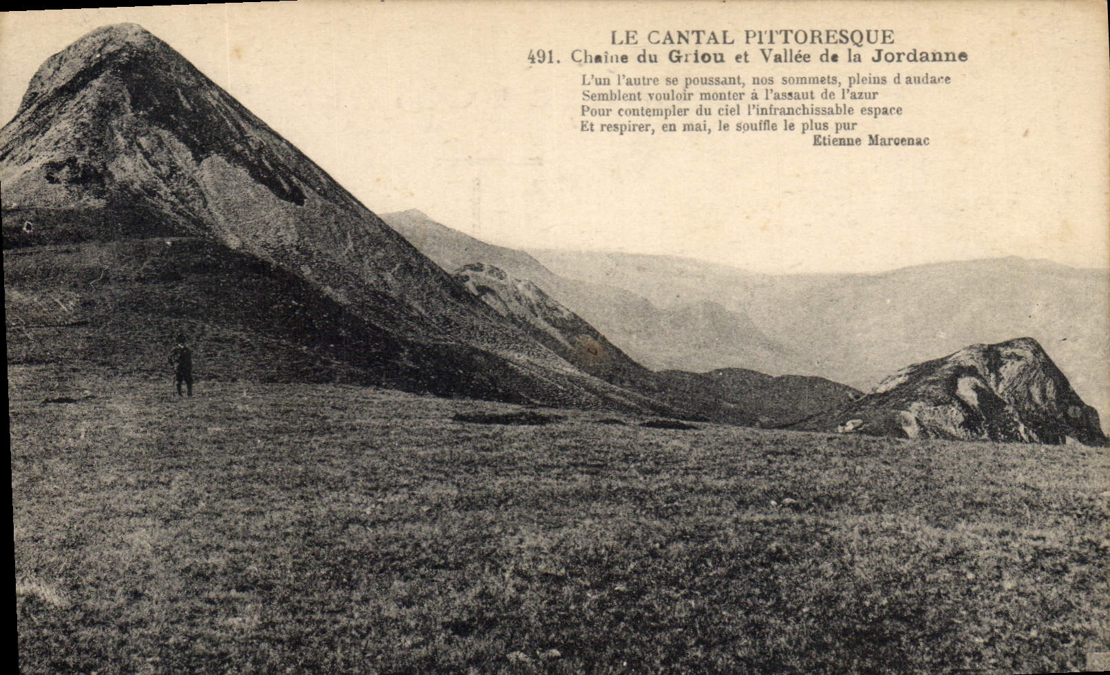 CPA Le Cantal Pittoresqu Chaine du Griou et Vallee de la Jordanne