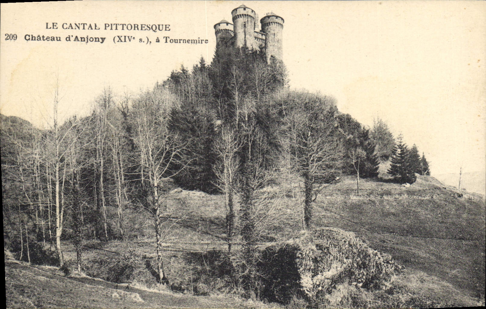 CPA Le Cantal Pittooresque Chateau d'Anjony Tournemirc 