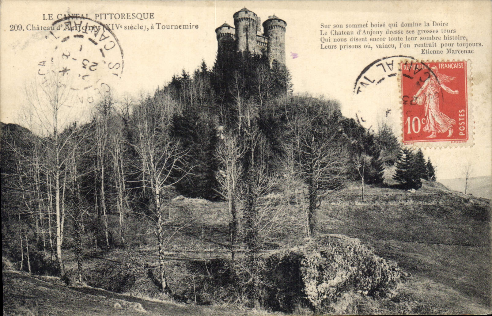 CPA Le Cantal Pittoresque Chateau Tournemire