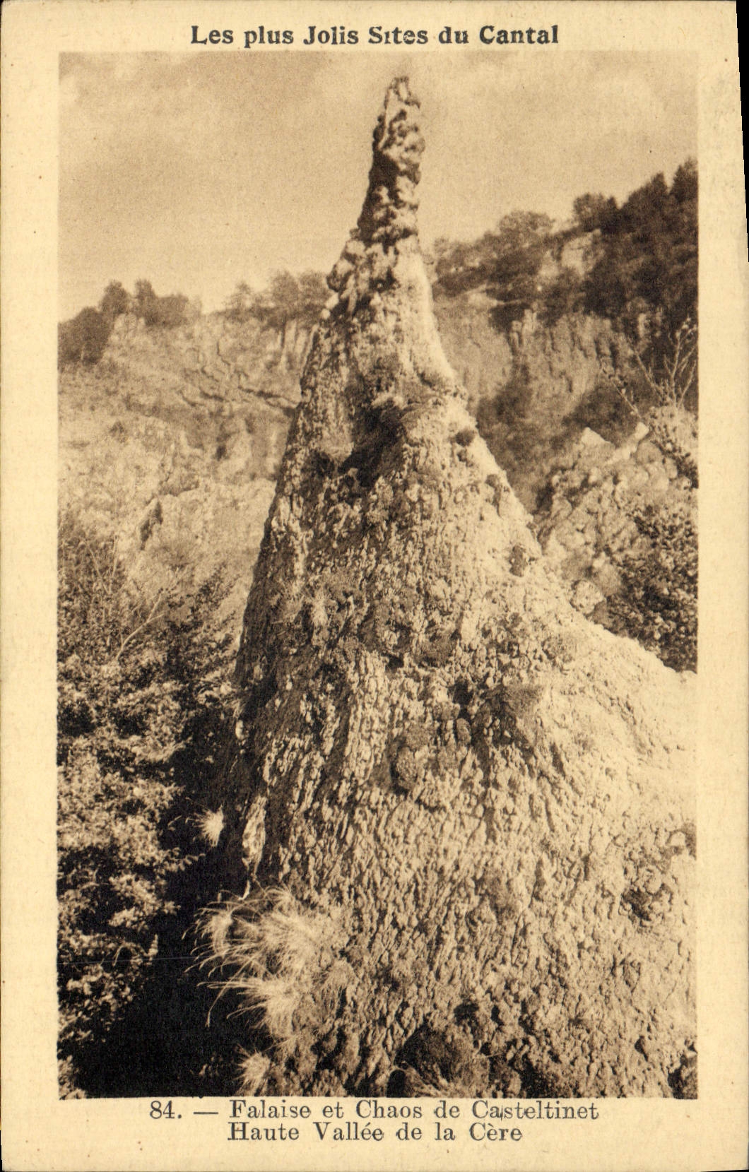 CPA Falaise et Chaos de Casteltinet Haute Valee de la Cere