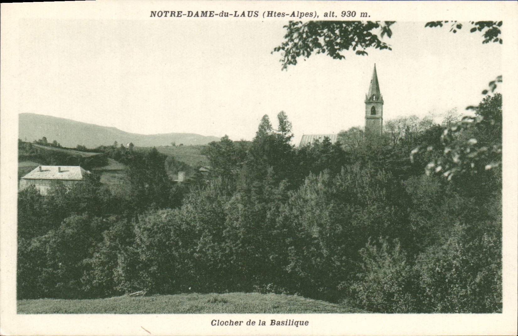 CPA Notre Dame du Laus Hautes Alpes Clocher de la Basilique