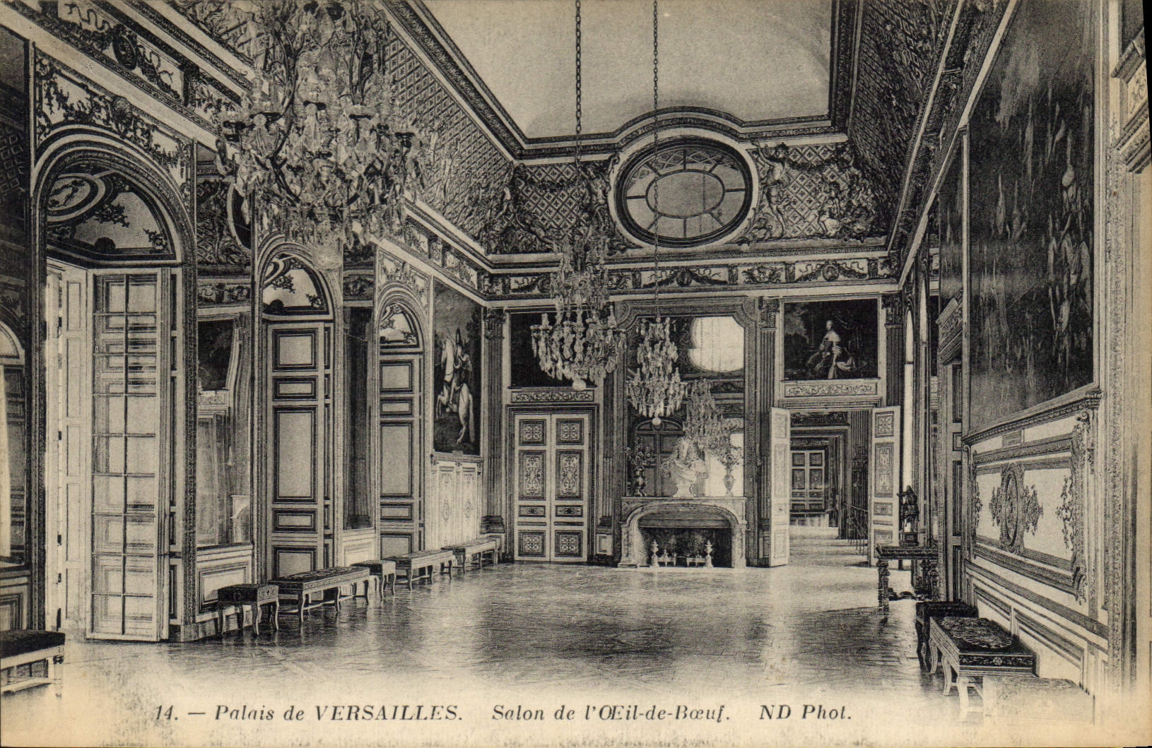 CPA Palais de Versailles Salon de l'Oeil de Boeuf 