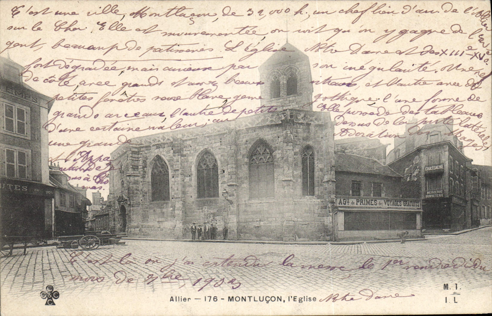 CPA Montlucon l'Eglise Allier 