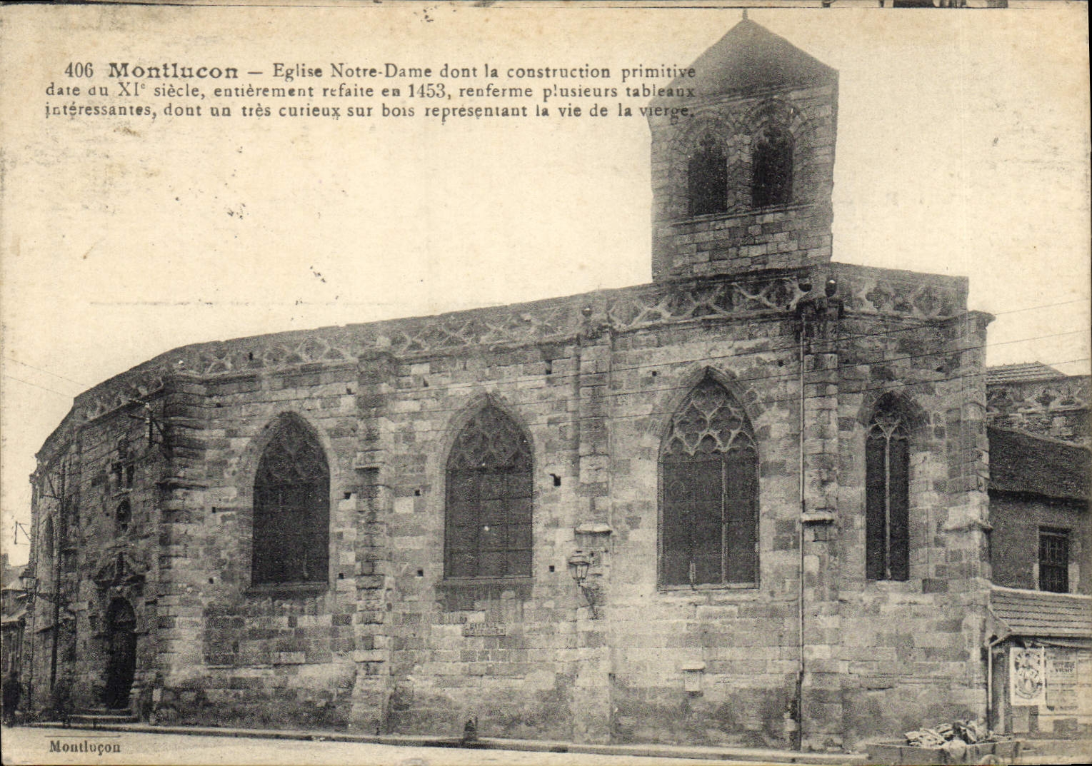 CPA Montlucon Eglise Notre Dame 
