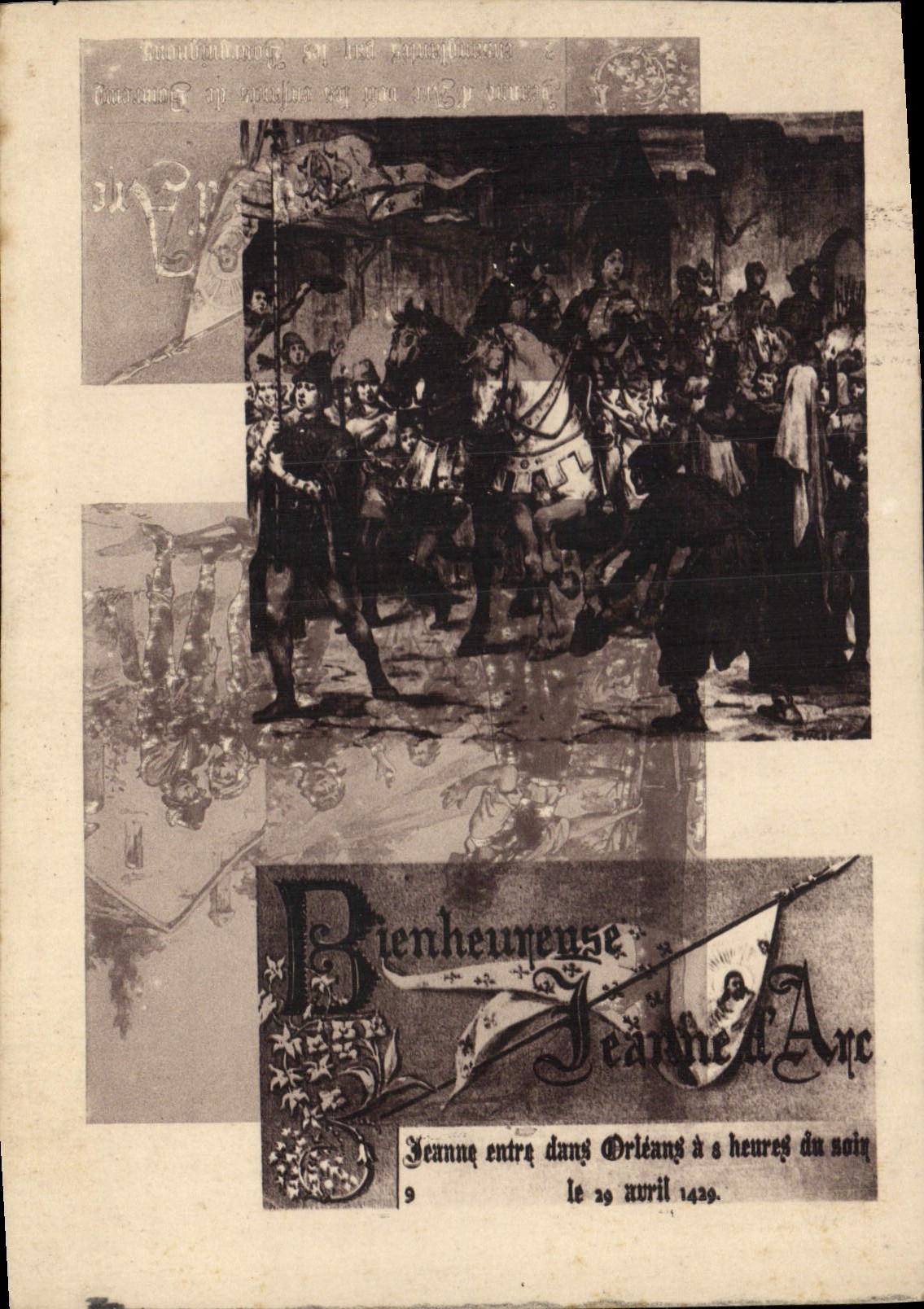 CPA Bienheureuse Jeanne d'Arc Jeanne entre dans Orleans