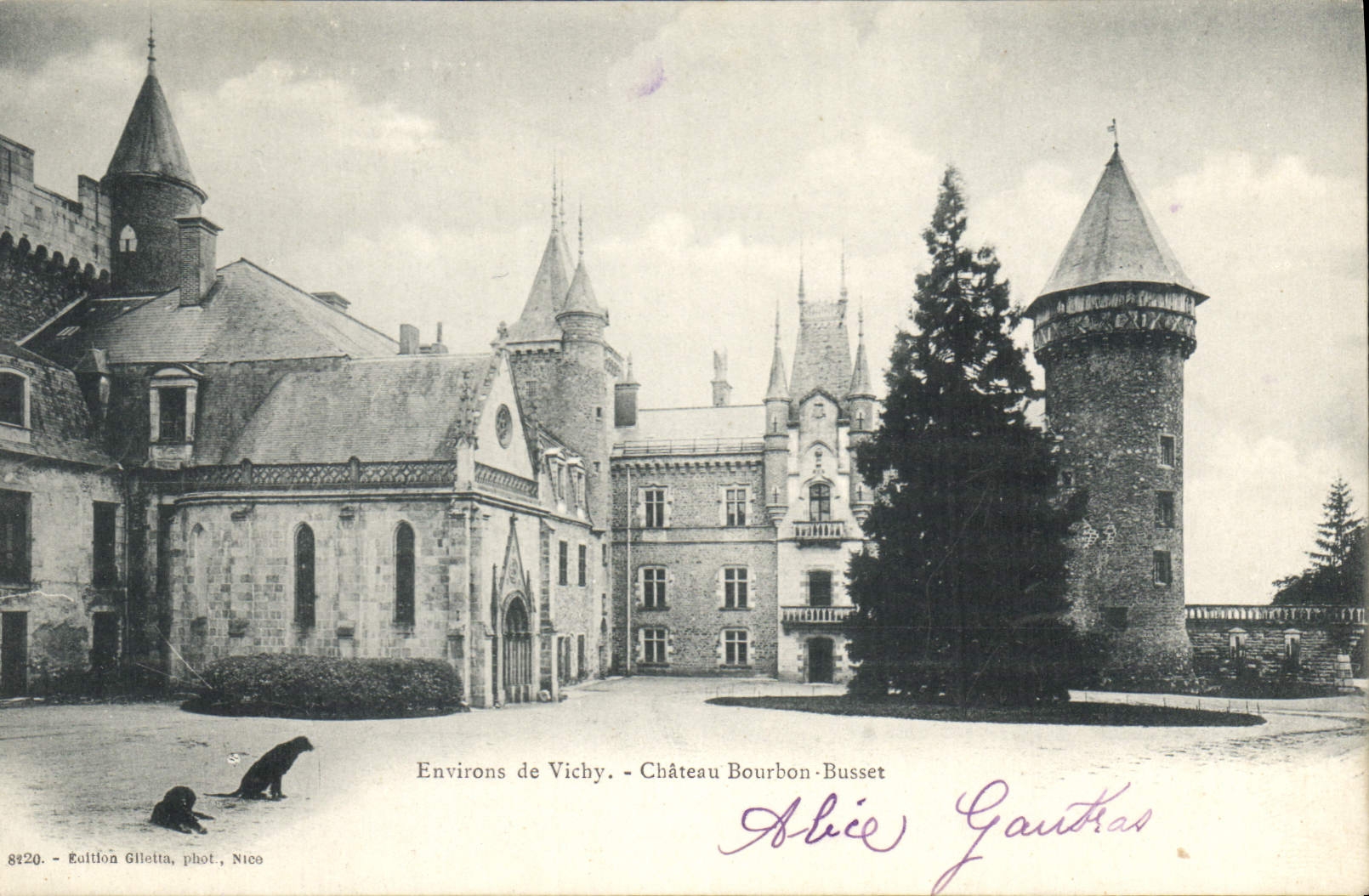 CPA Environs de Vichy Chateau Bourbom Busset 