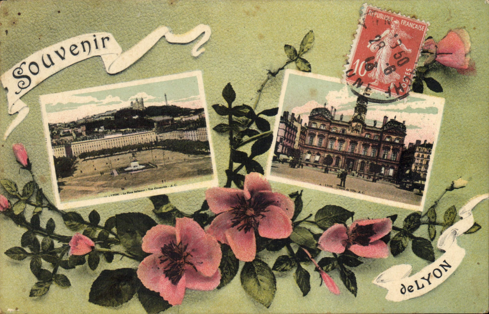 CPA Souvenir de Lyon 
