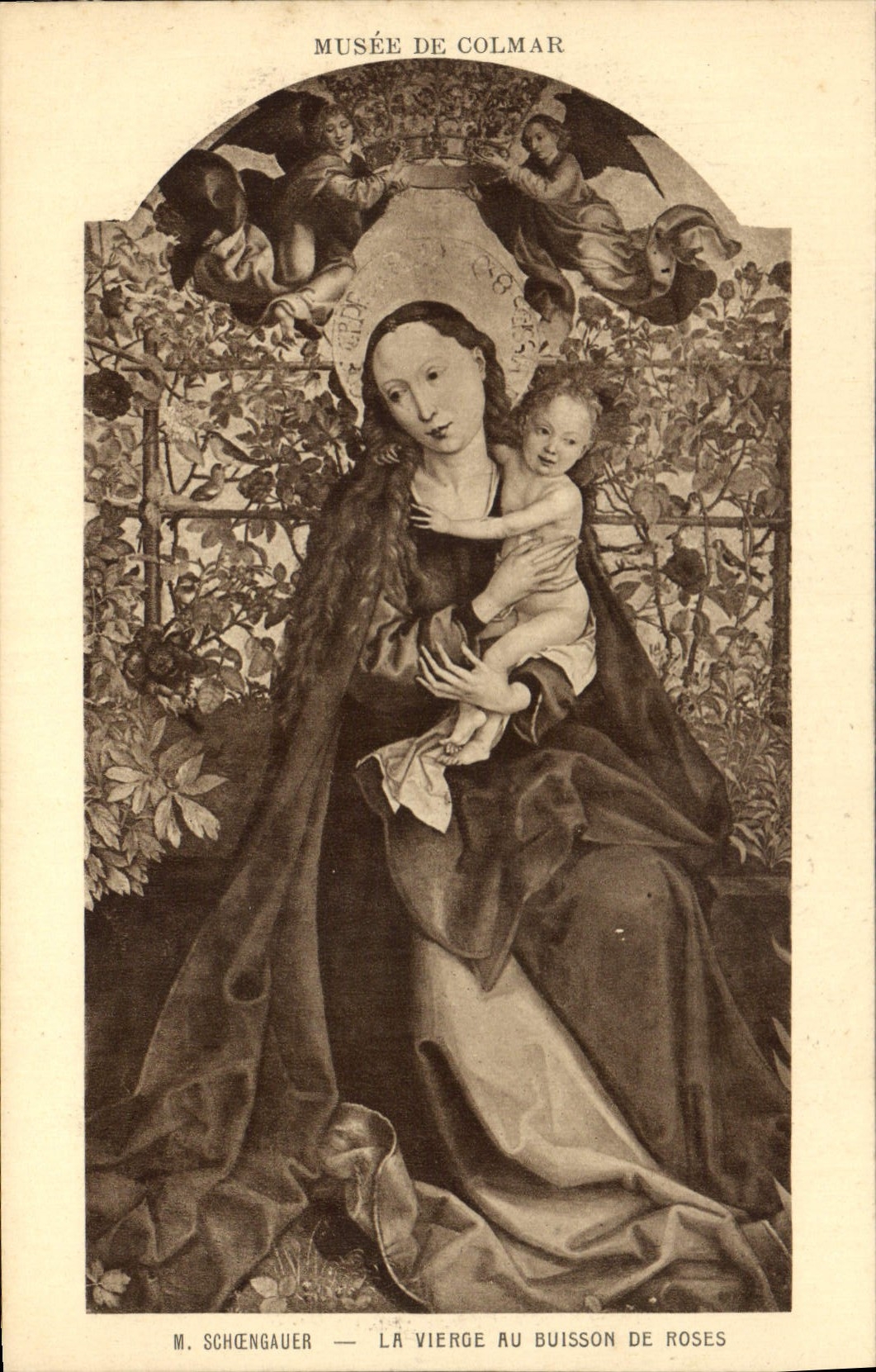 CPA Musee de Colmar La Vierge au buisson de roses 