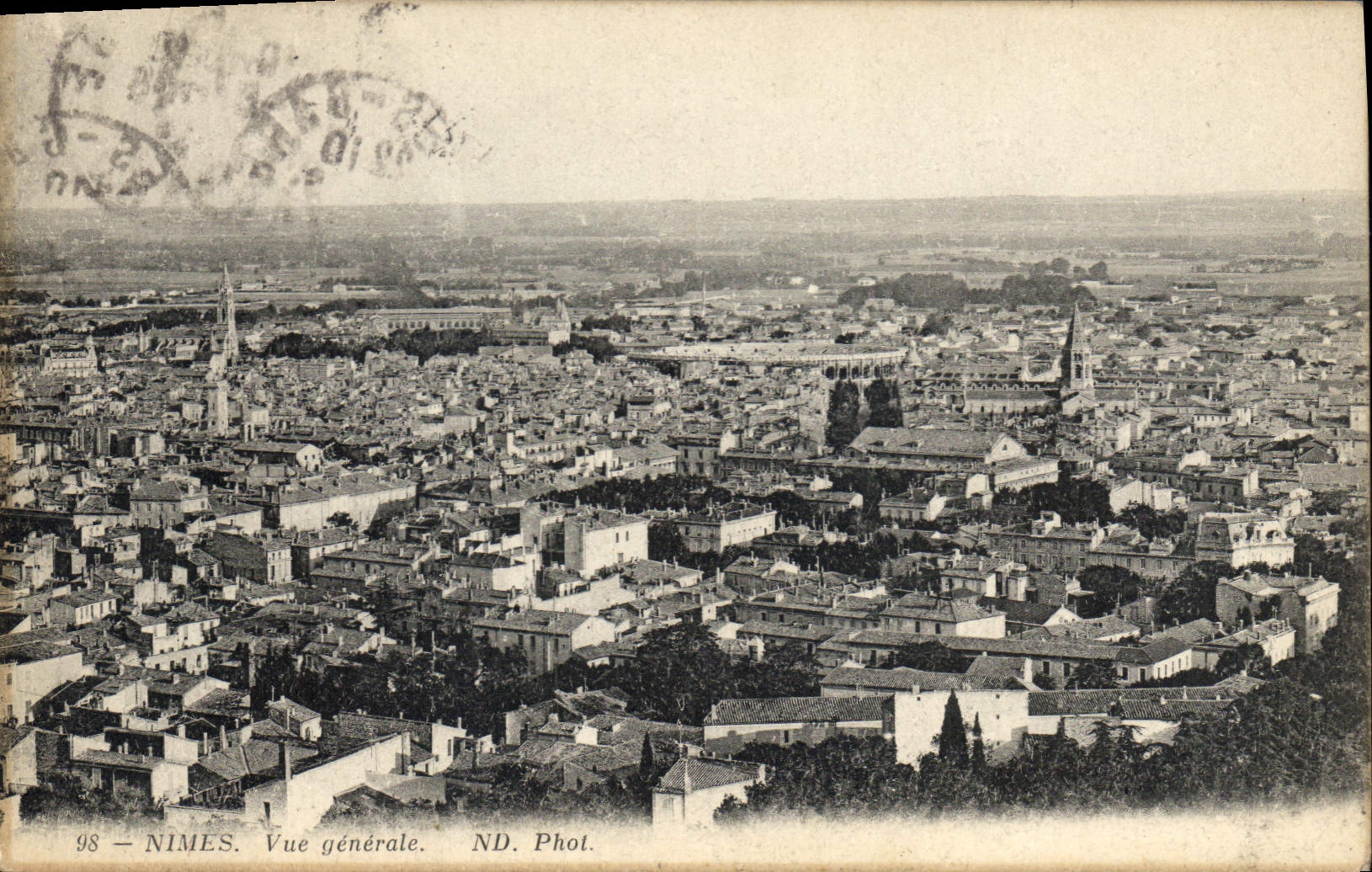 CPA Nimes Vue generale 