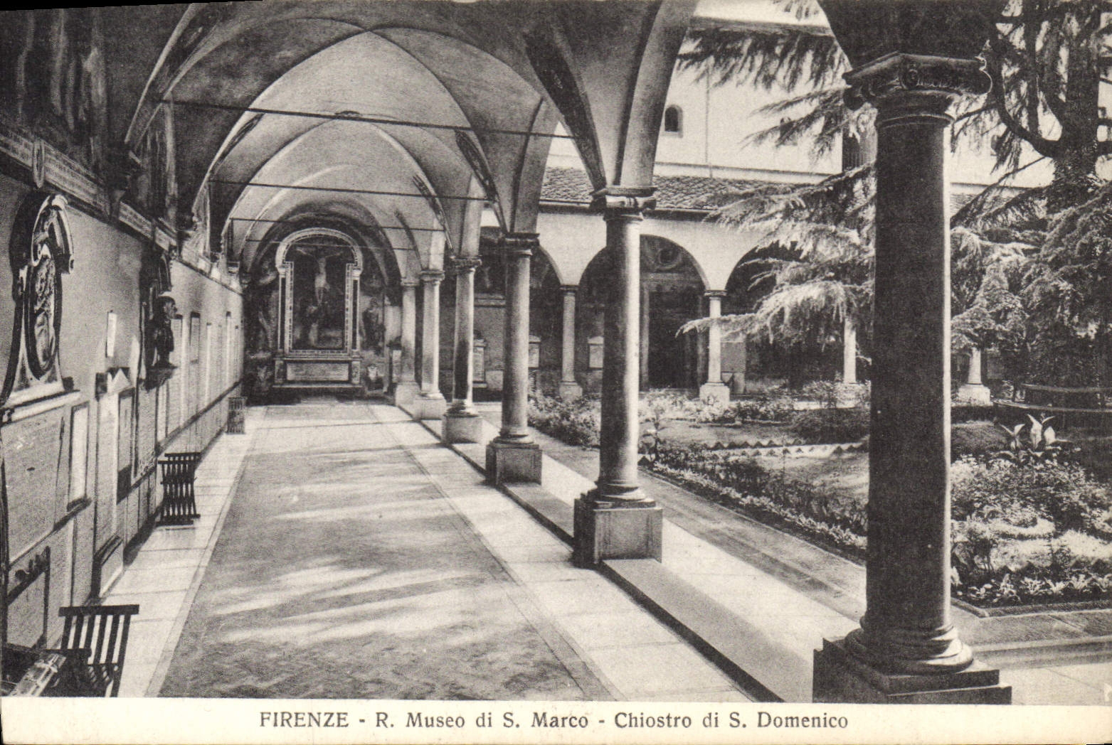 CPA Firenze R Museo di S Marco Chiostro di S Domenico 