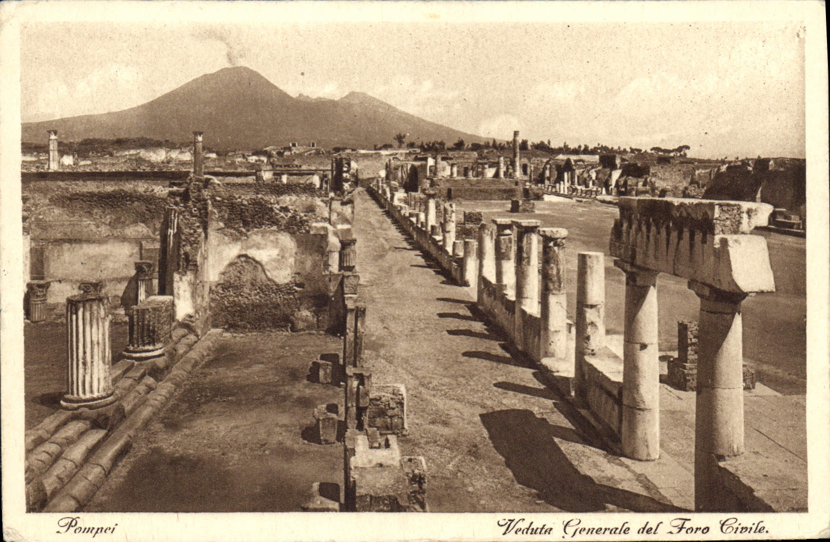 CPA Veduta Generale del Foro Givile 