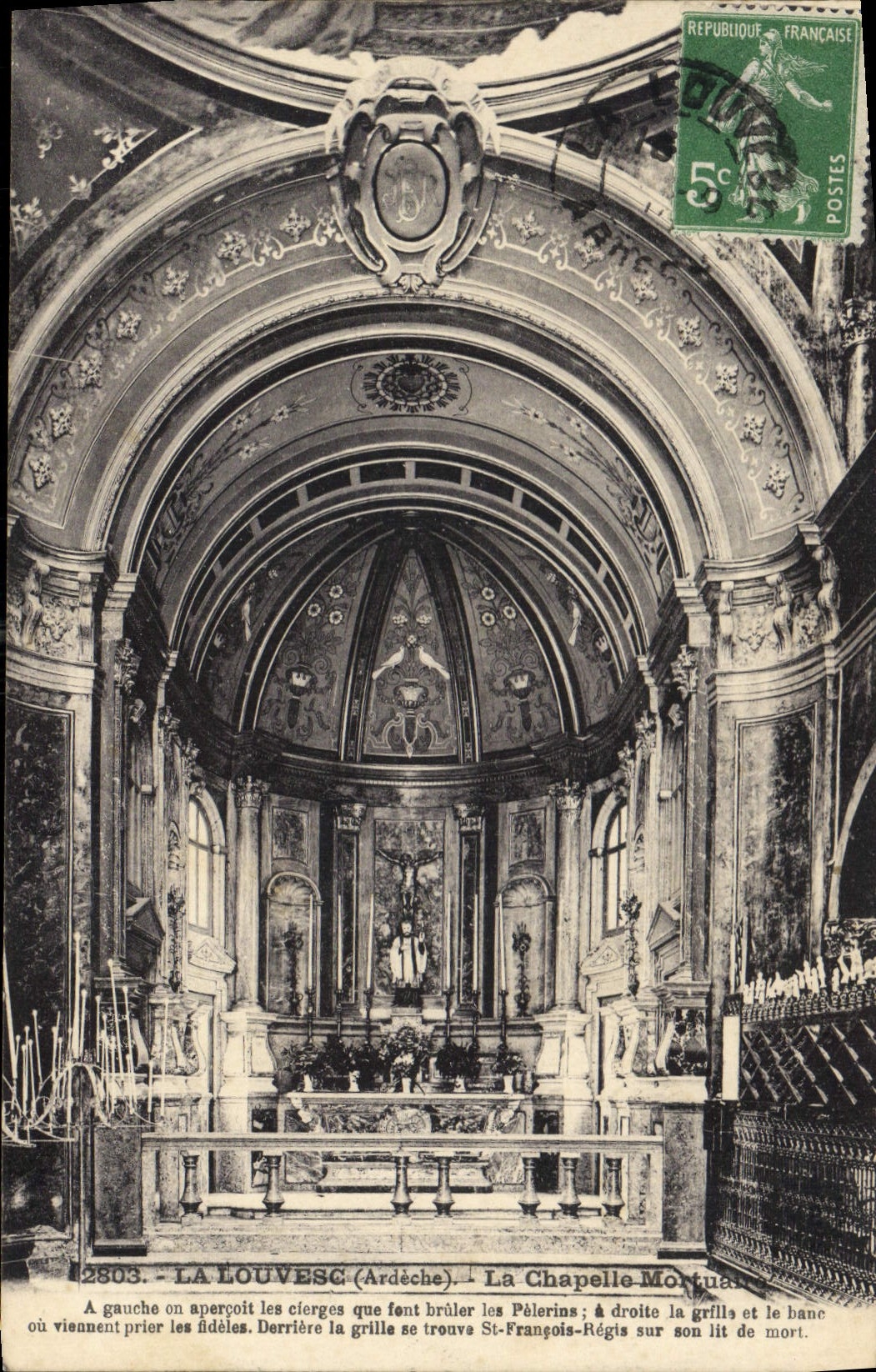 CPA La Louvesc Ardeche La Chapelle Mortuaire 