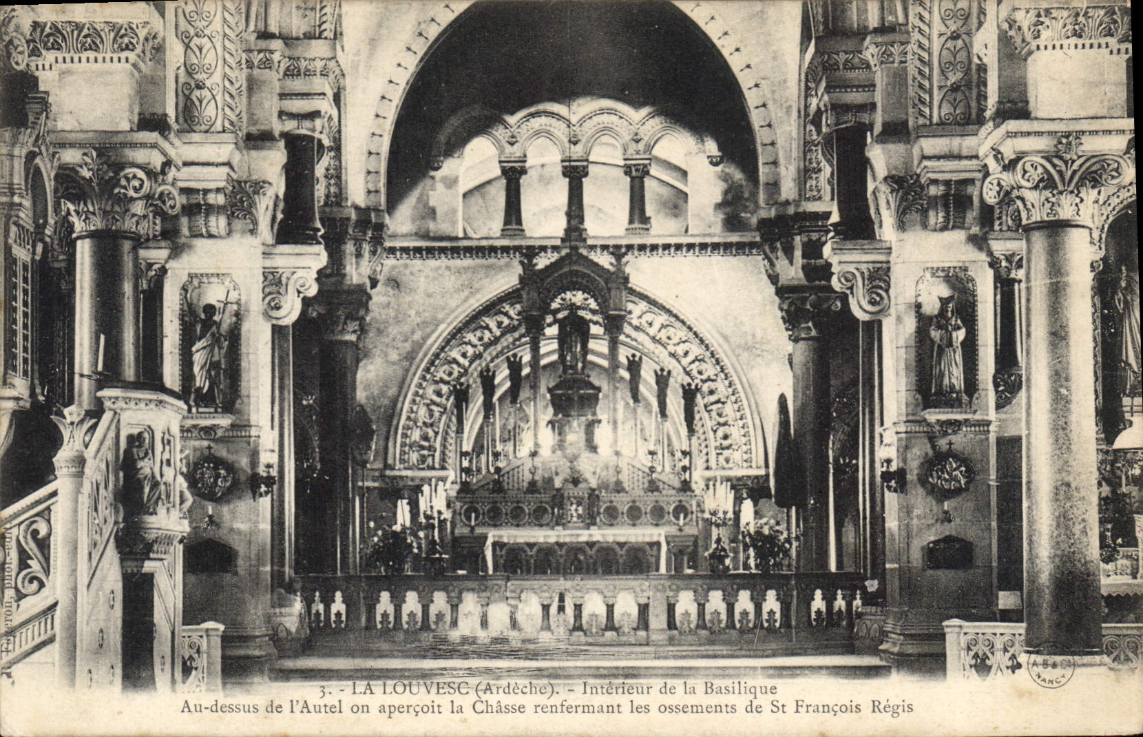 CPA La Louvesc Interieur de la Basilique 