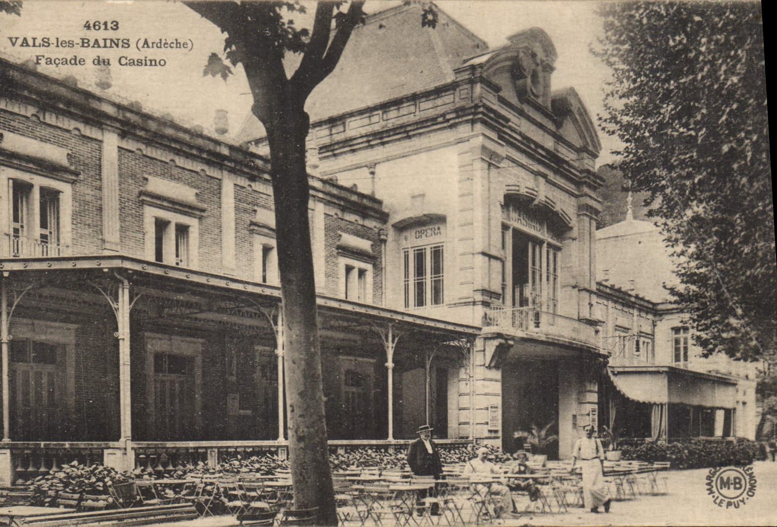 CPA Vals les Bains Ardeche Facade du Casino