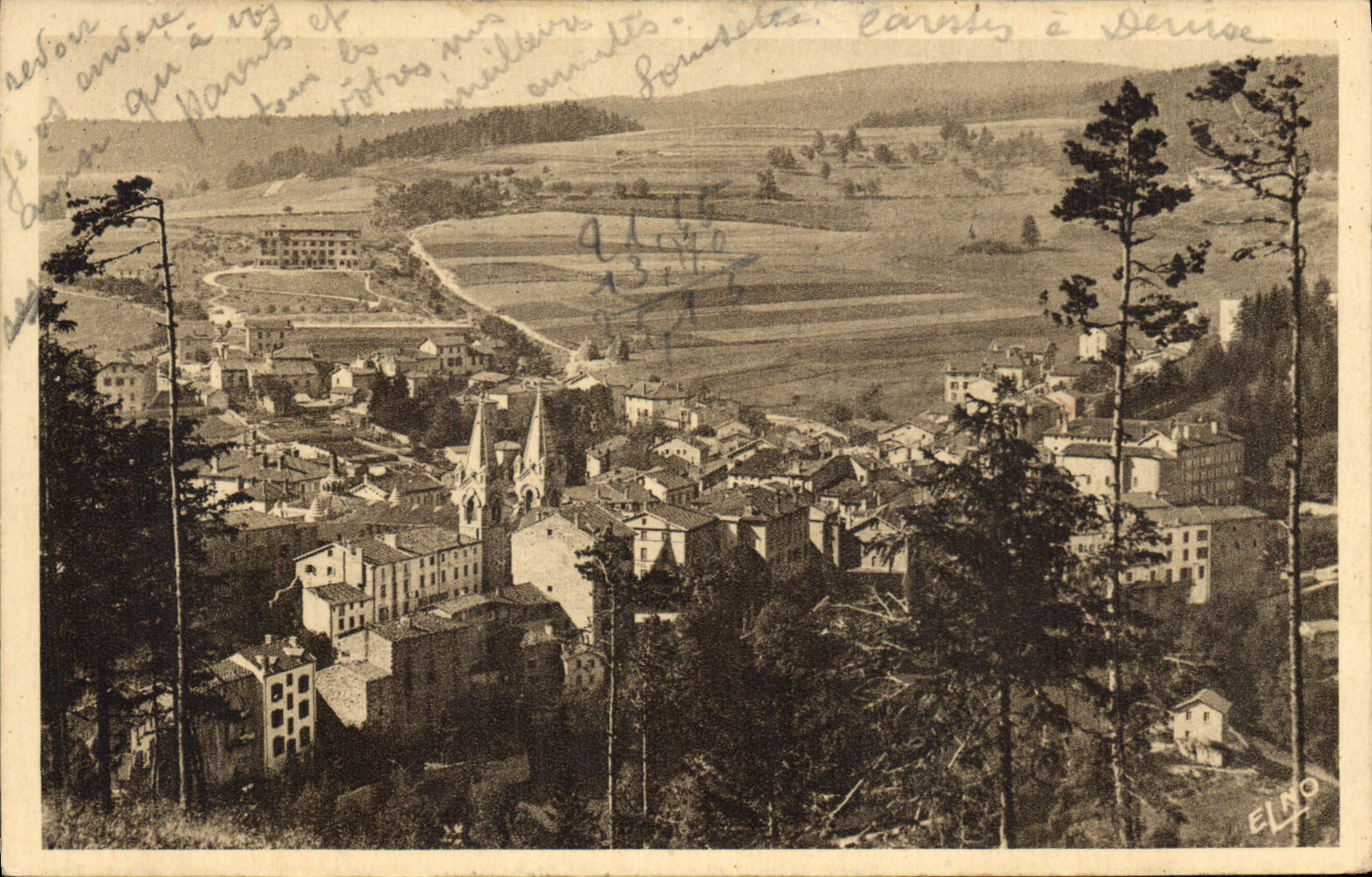 CPA La Louvesc Ardeche Vue generale Sud Est 