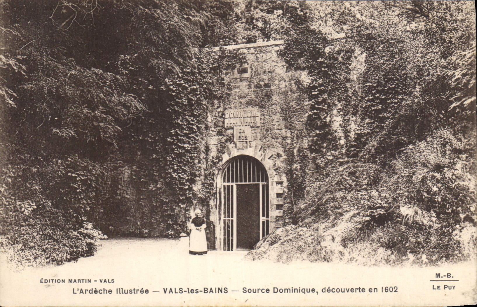 CPA l'Ardche Illustree Vals les Bains Source Dominique 