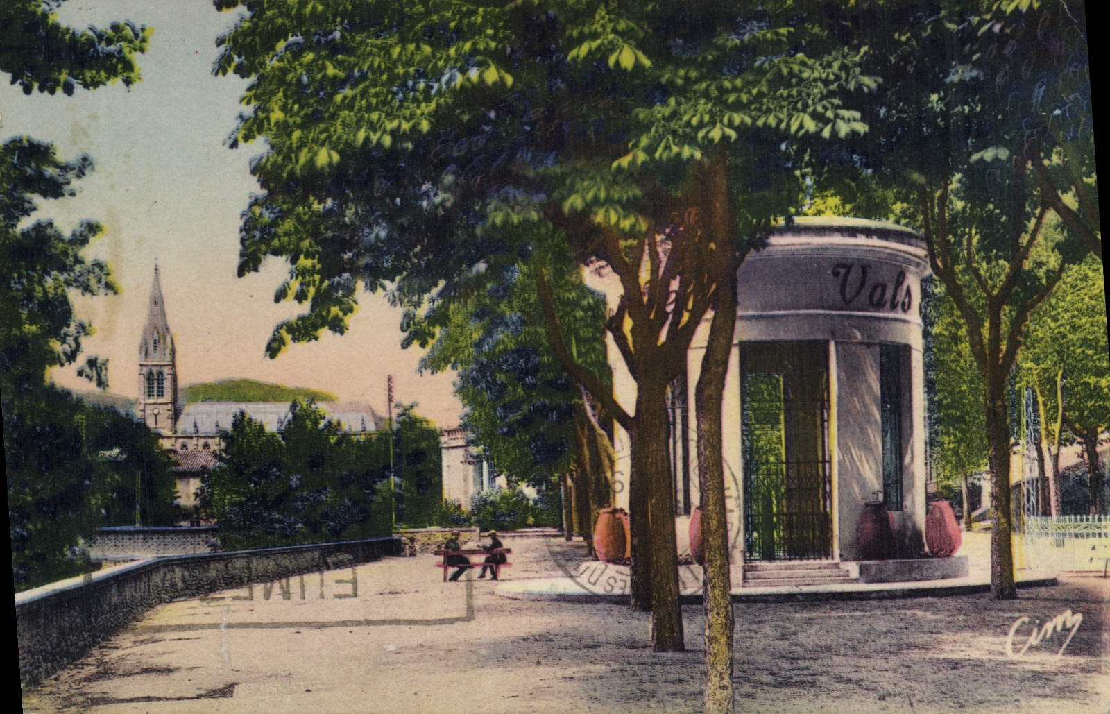 CPA Vals les Bains Ardeche Pavillon de la Source Saint Jean 