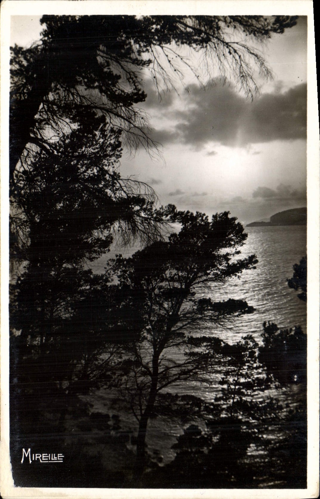 CPA La Cote provencale Cassis sur Mer Coucher de soleil sur le golfe vu du Revestel