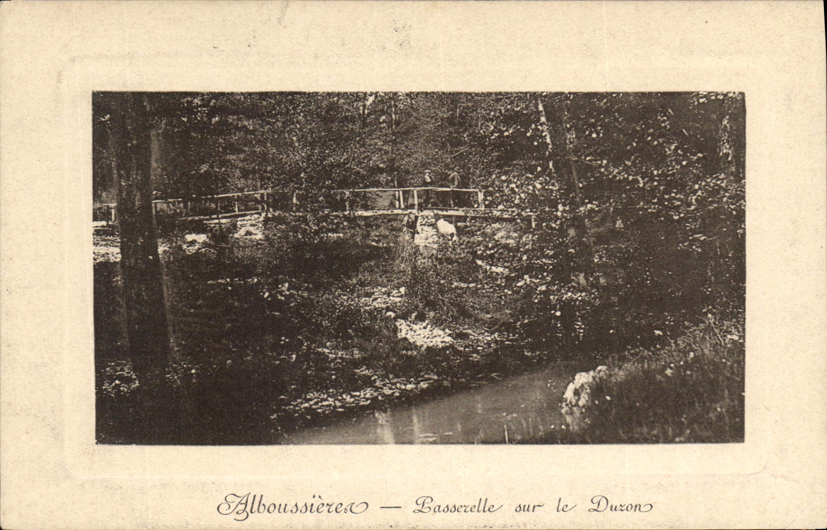 CPA Alboussuere Lasserelle sur le Duzon