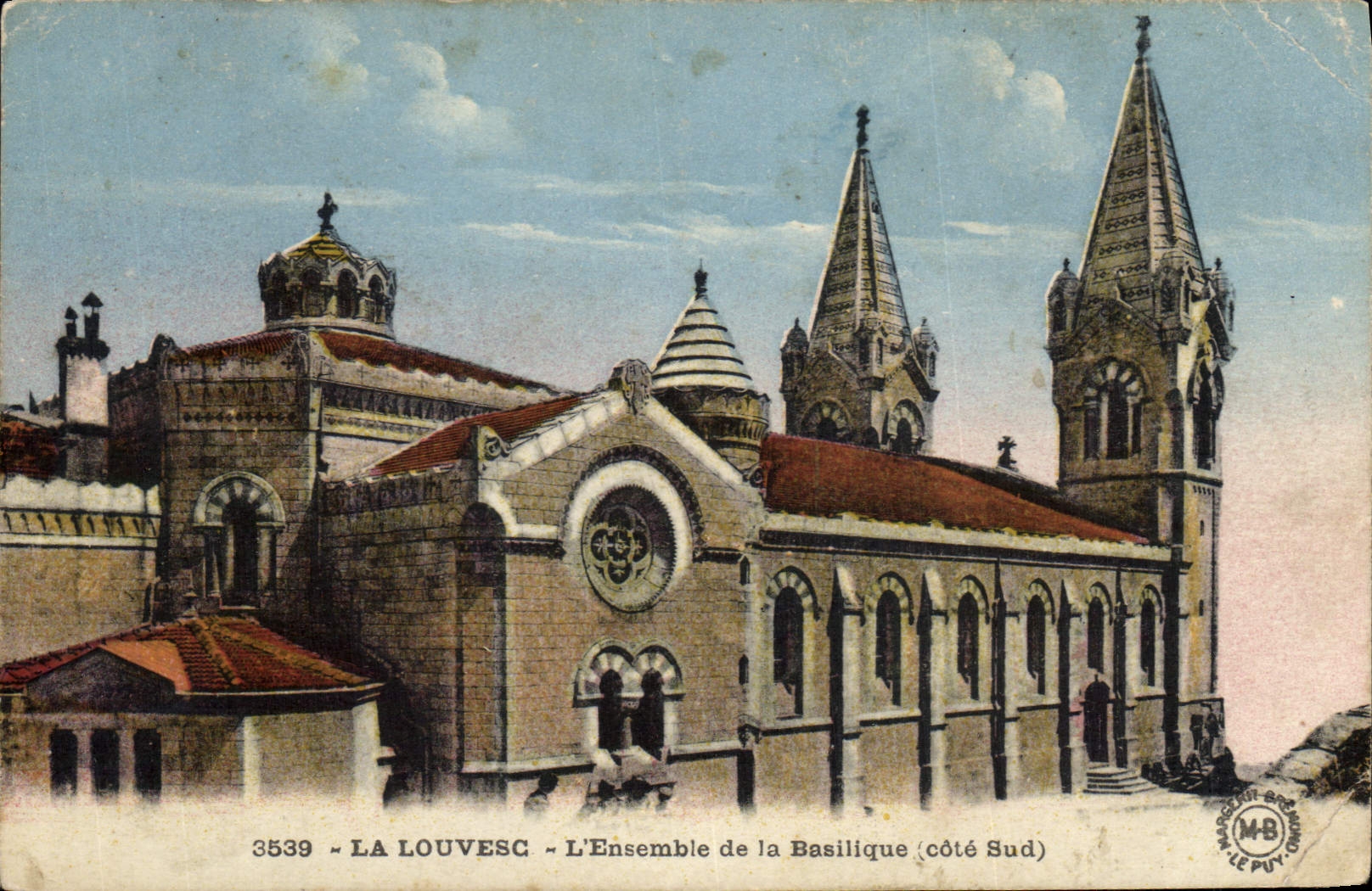 CPA La Louvesc l'Ensemble de la Basilique Cote Sud 