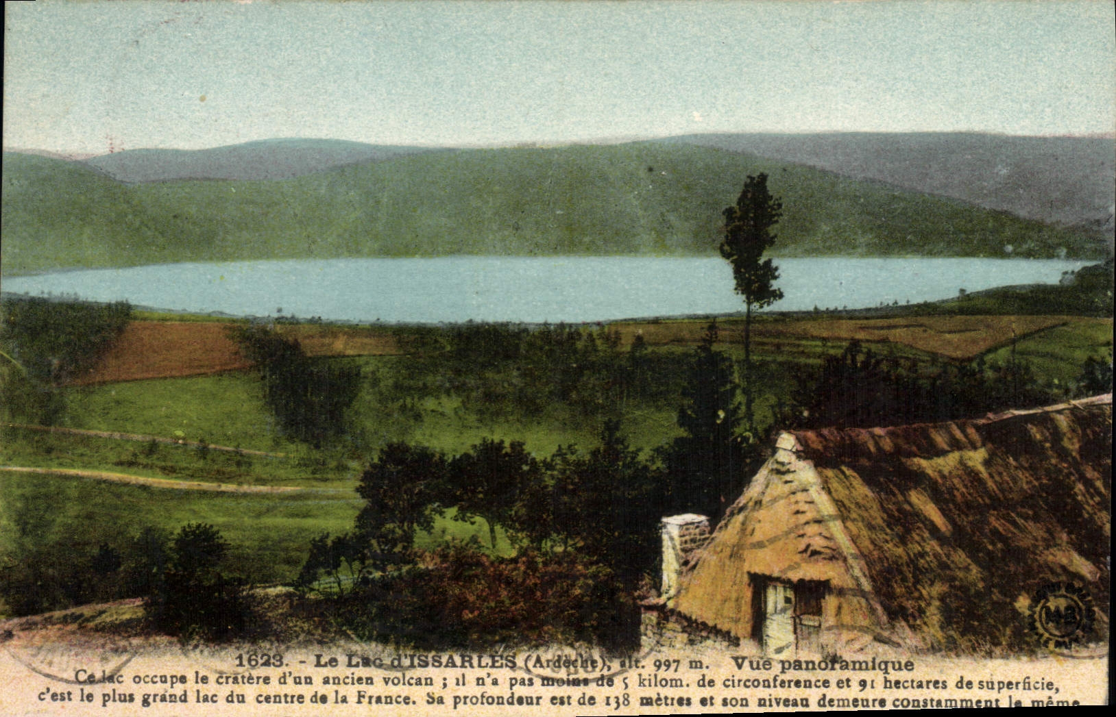 CPA Le Lac d'Issarles Vue panoramique