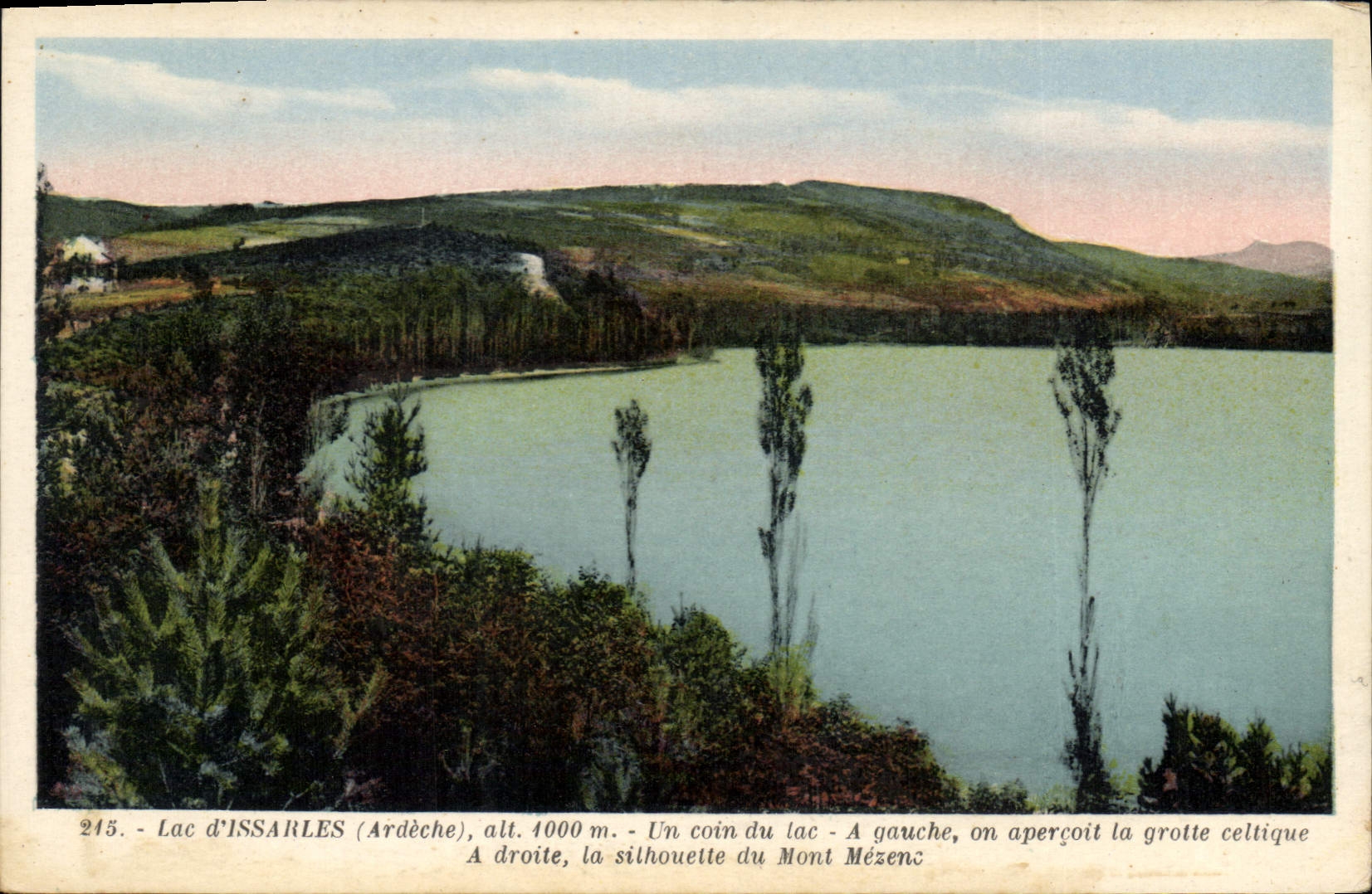 CPA Lac d'Issarles Ardeche Un coin du Lac