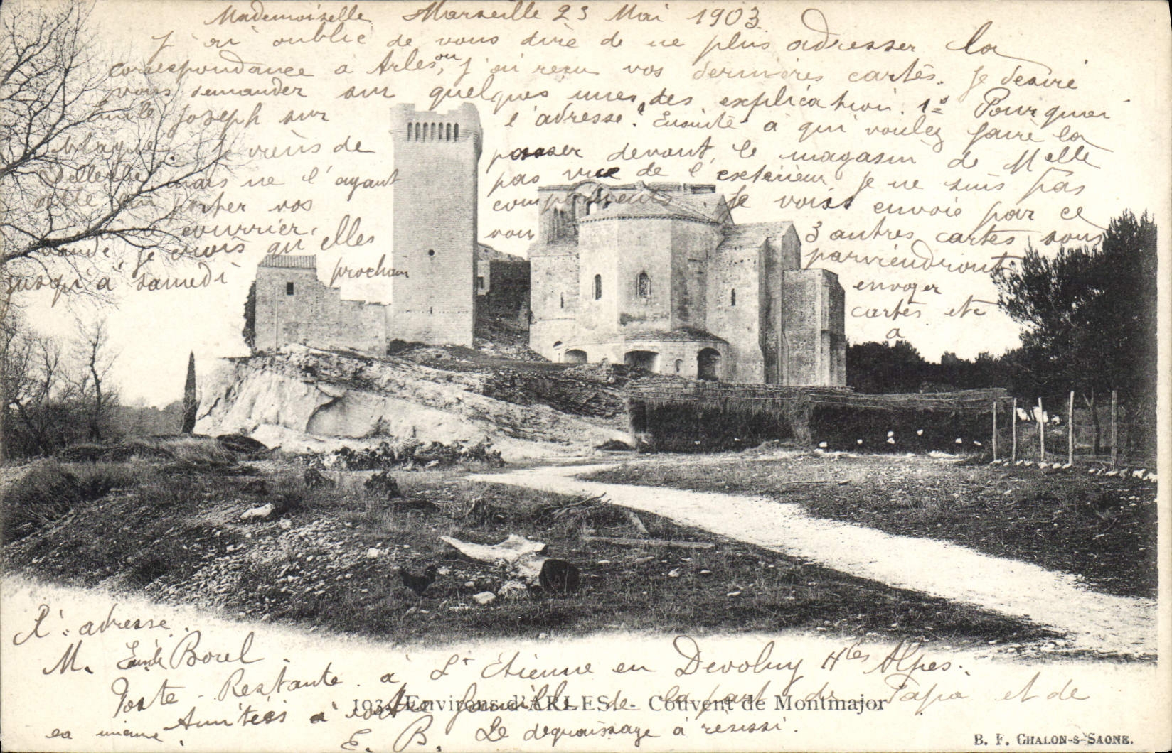 CPA Environs d'Arles Couvent de Montmajour