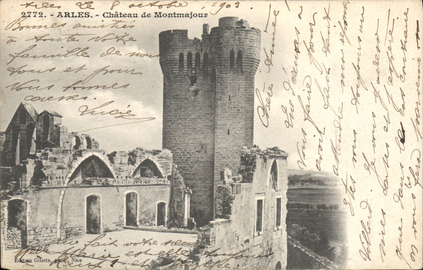 CPA Arles Chateau de Montmajour 