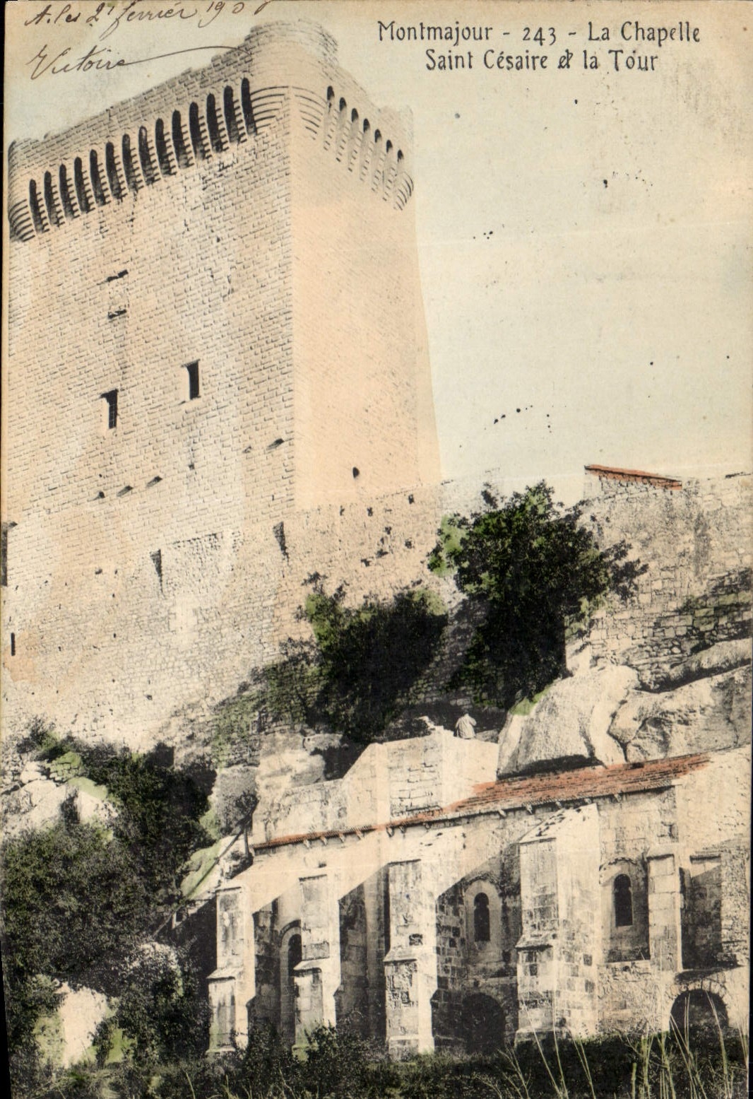 CPA Montmajour la Chapelle Saint Cesaire et la Tour