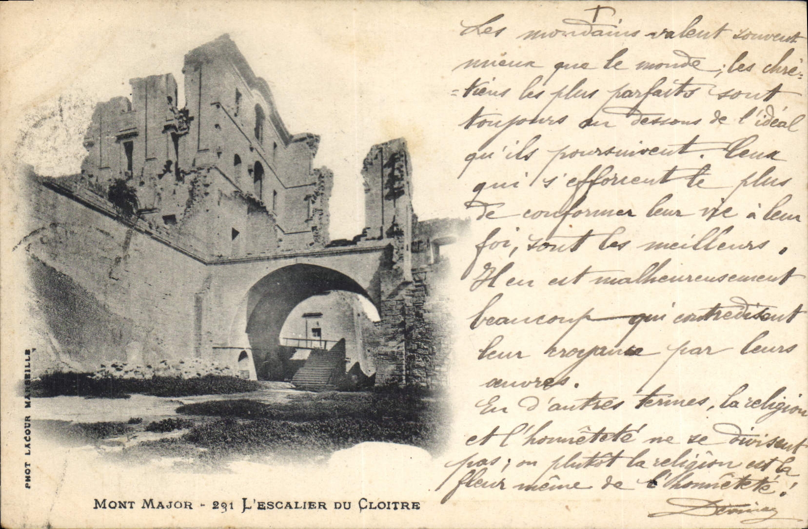 CPA Mont Major l'Escalier du Cloitre 