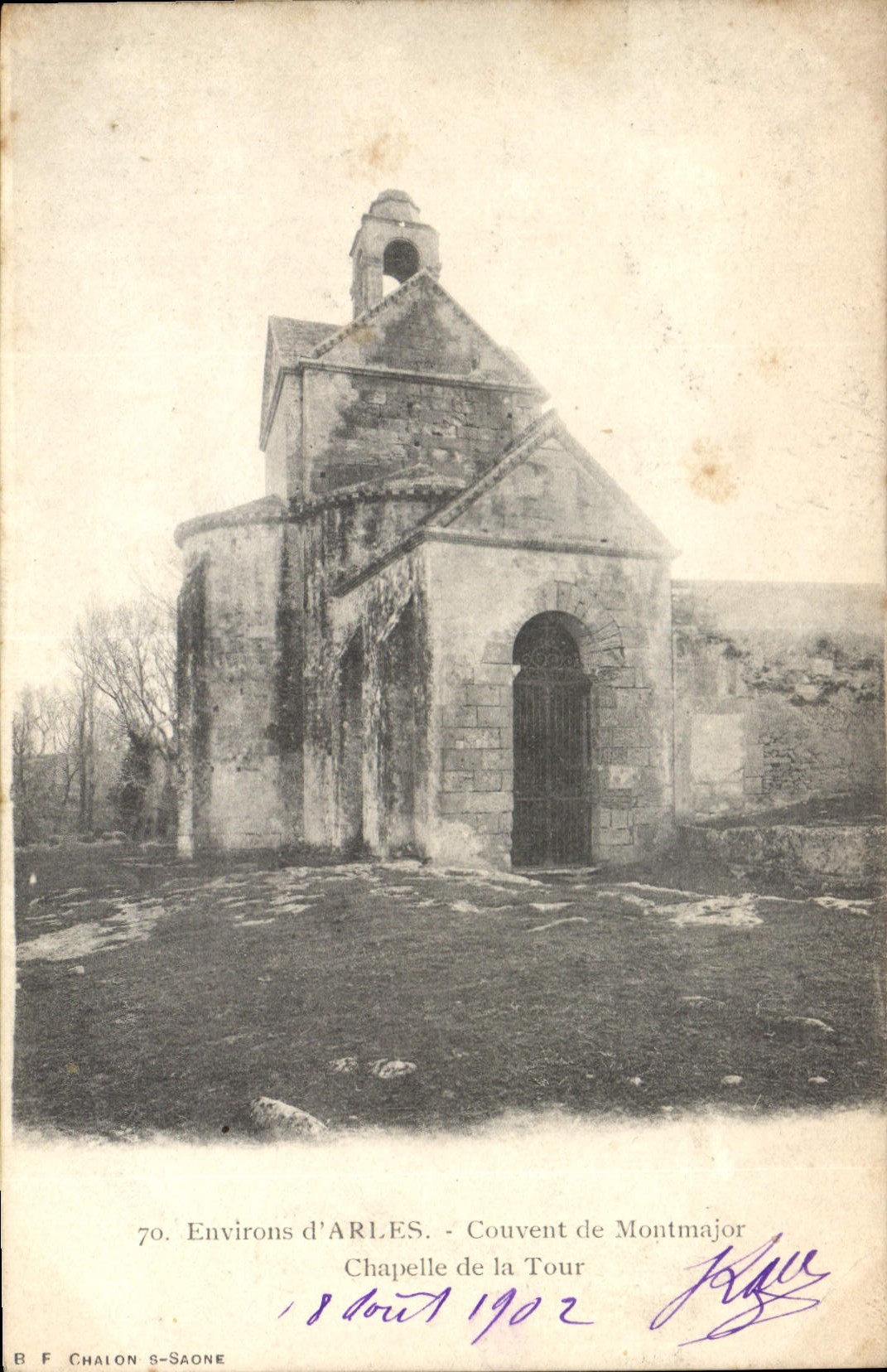 CPA Environs d'Arles Couvent de Montmajor chapelle de la Tour