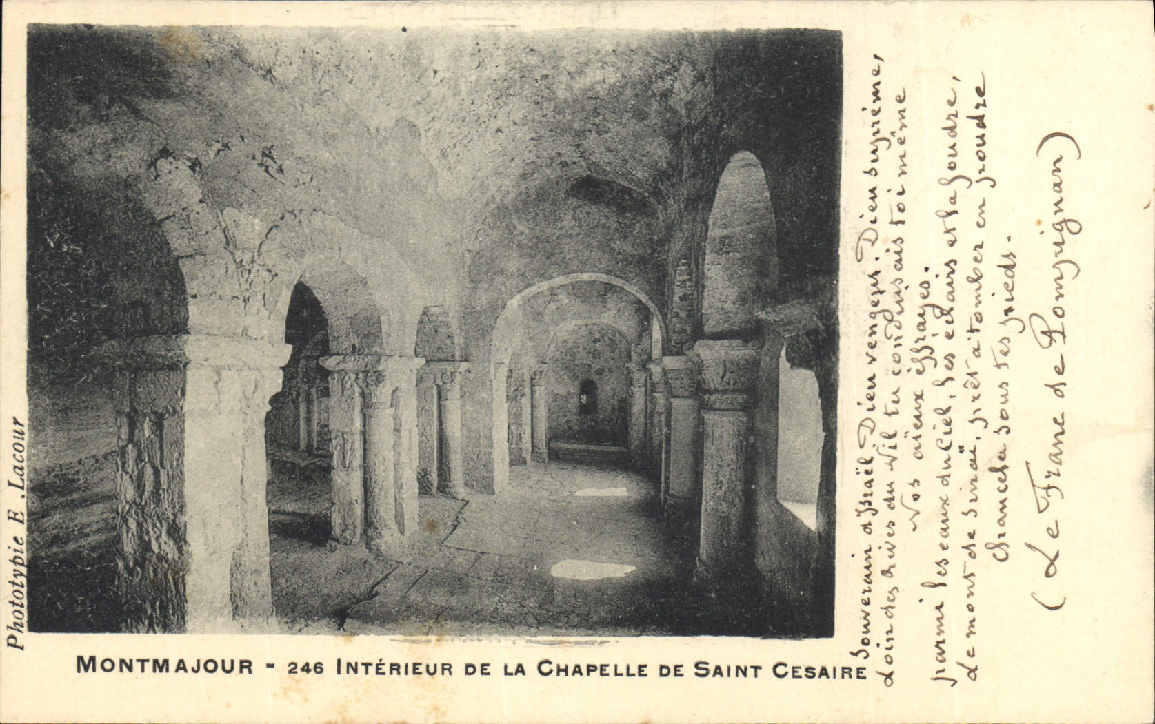 CPA Montmajour interieur de la Chapelle de Saint Cesaire 