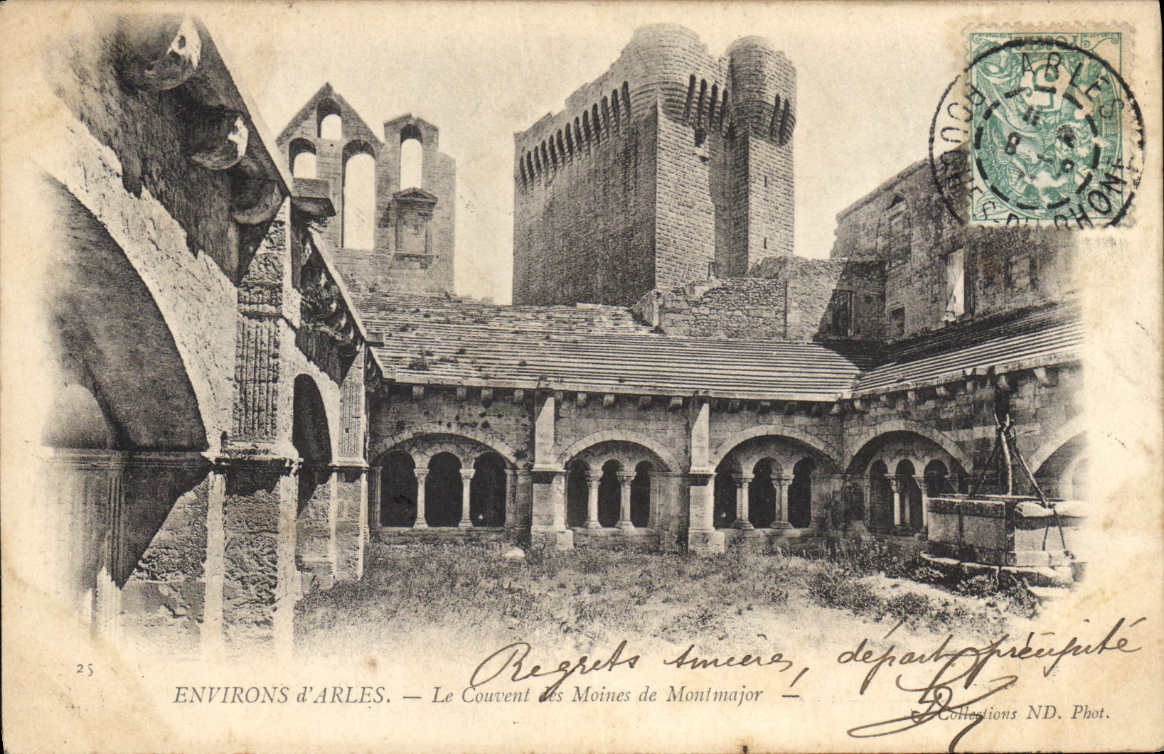 CPA Environs d'Arles le Couvent des Moines de Montmajor 
