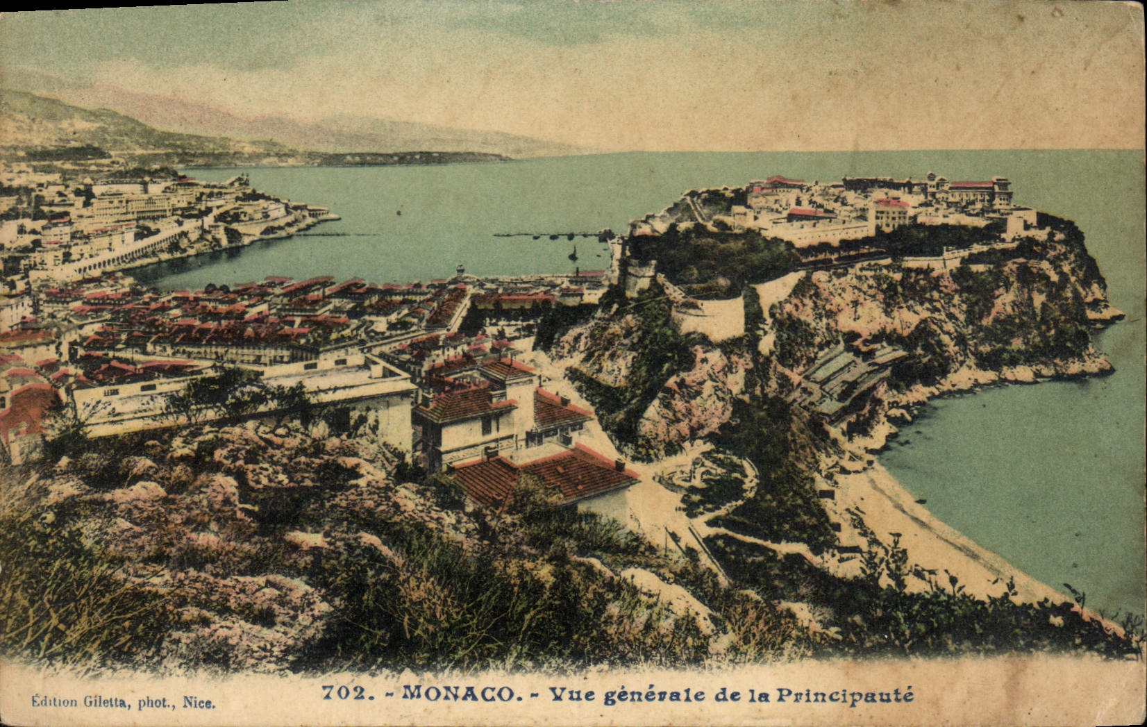 CPA Monaco vue generale de la Principaute 