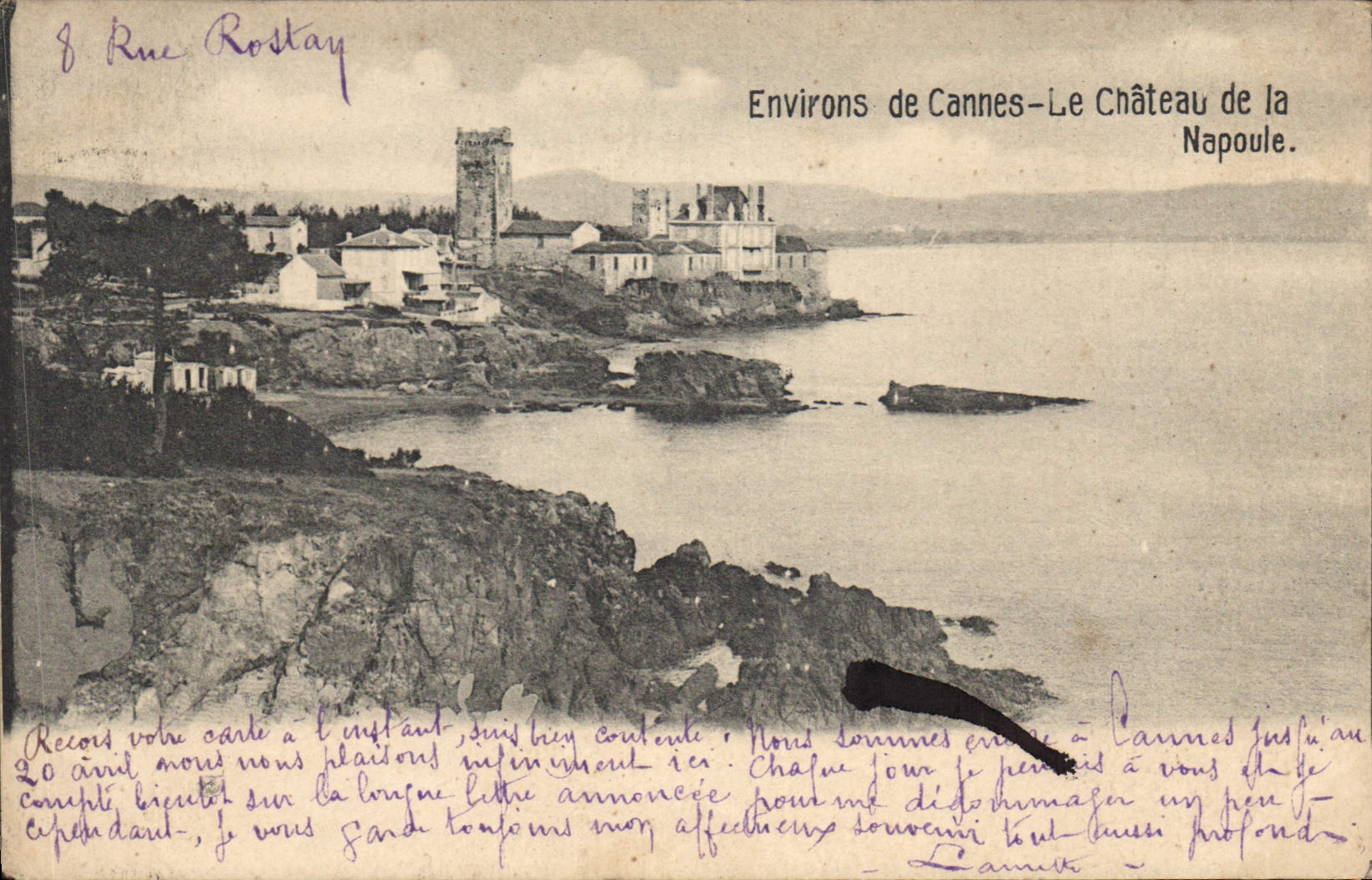 CPA Environs de Cannes le chateau de la Napoule