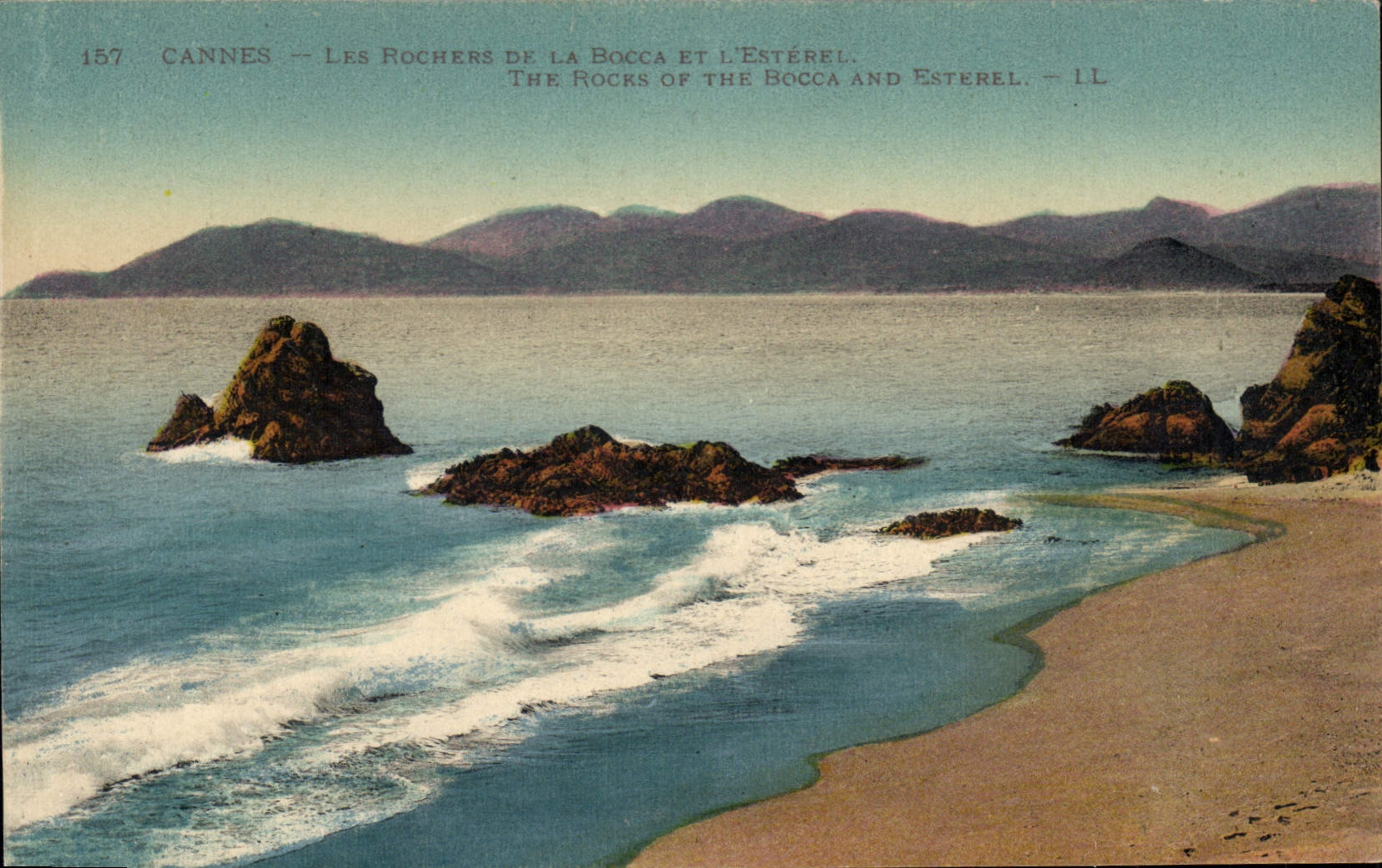 CPA Cannes les Rochers de la Bocca et l'Esterel 